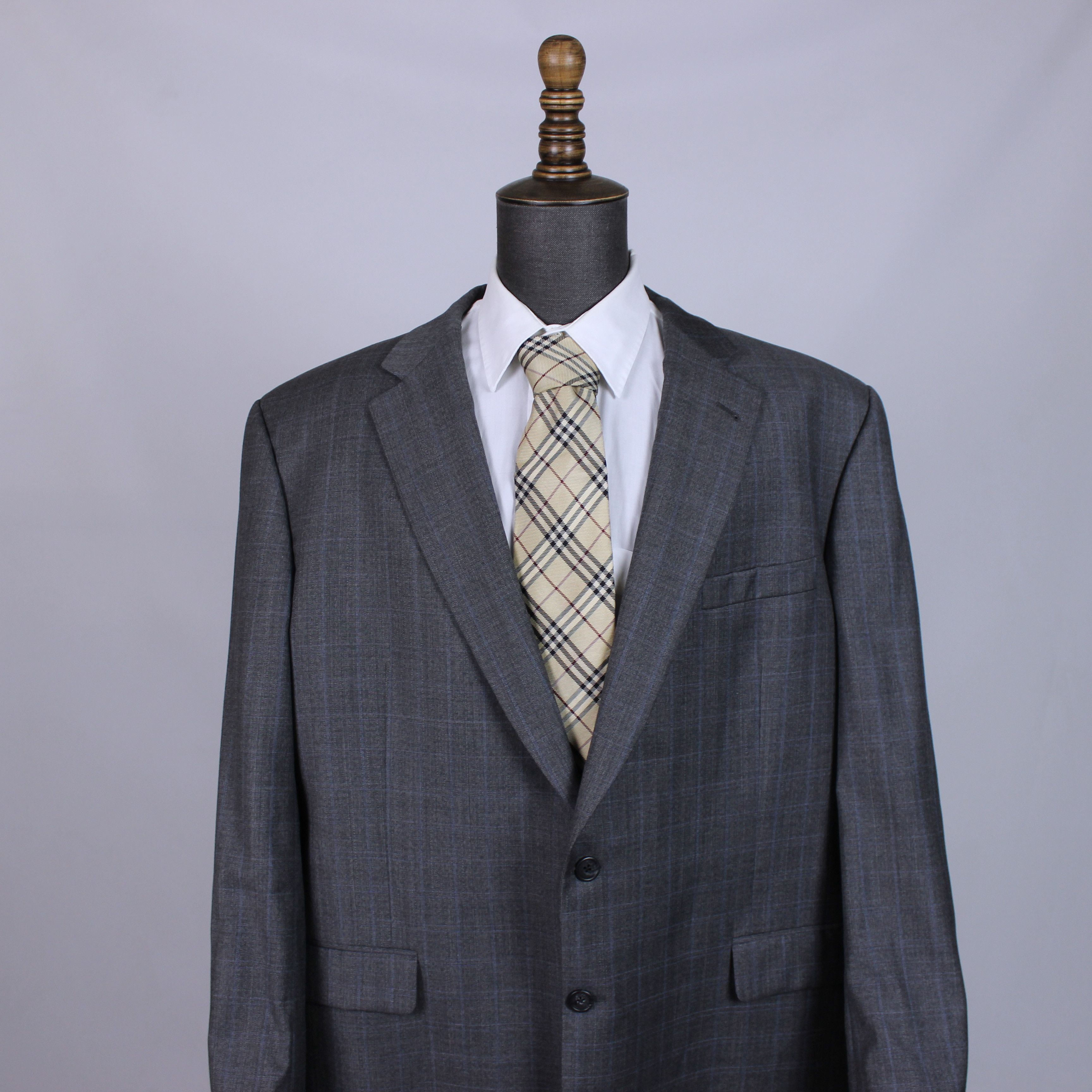 Burberry Burberry London blazer wool men tailor gray 52R L/XL Size 52R - 2 Thumbnail