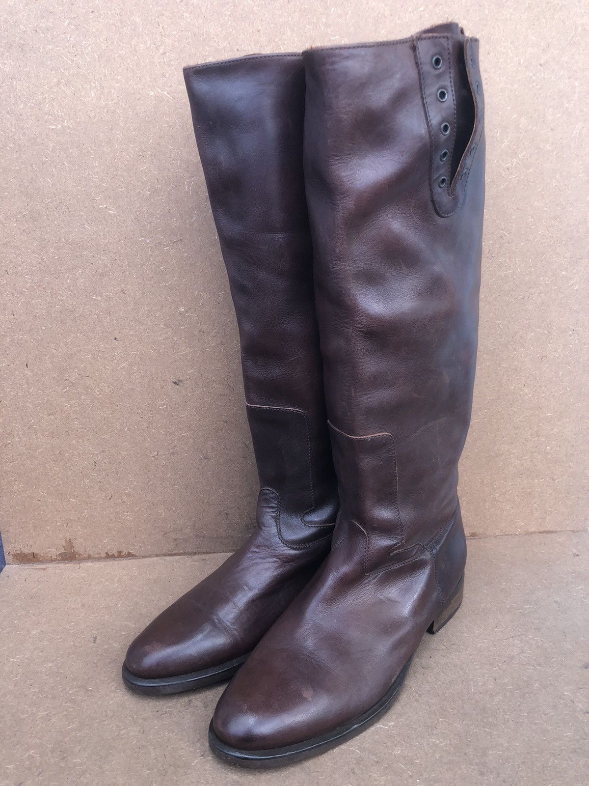 Golden Goose × Vintage Golden Goose Brown Leather Women’s Boots Size 41 Size US 11 / IT 41 - 1 Thumbnail