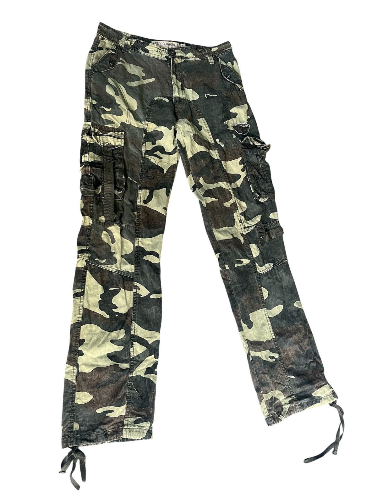 Abercrombie & Fitch Abercrombie & Fitch Camo Cargo Pants Vintge Size US 33 - 2 Thumbnail