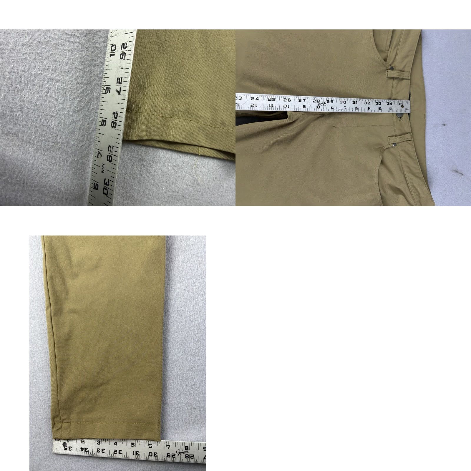Lululemon Lululemon Pants Slim Fit Mens 33x28 Brown Polyester Blend Chino Flat Front 32-28 Inseam Slim Leg Casual Travel 90s? Size US 33 - 8 Thumbnail