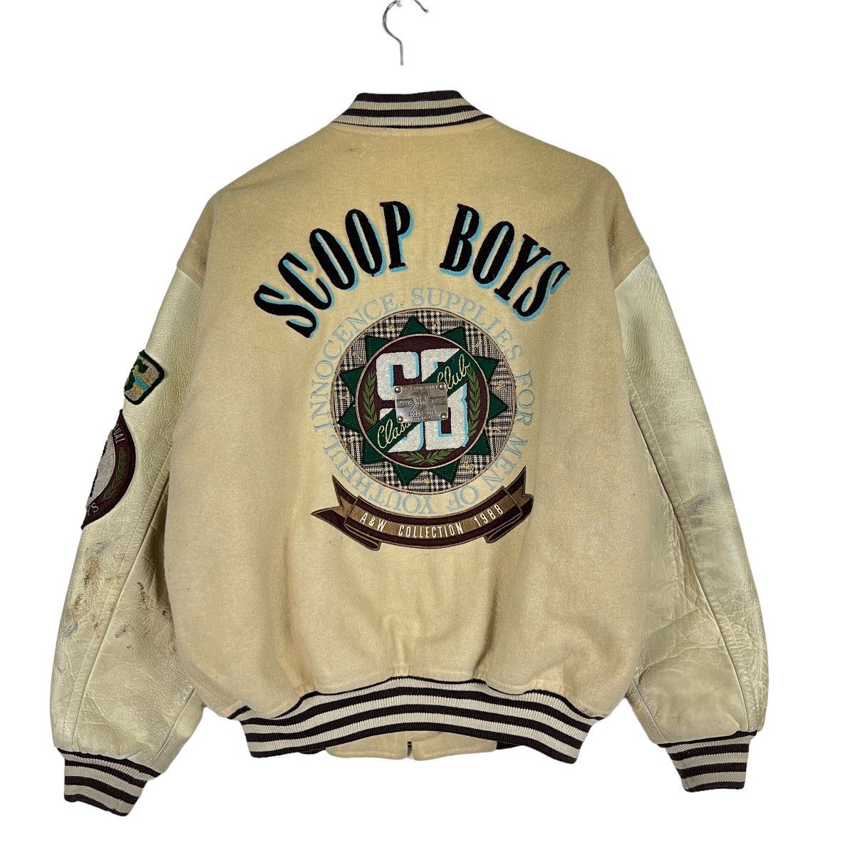 Japanese Brand 🔥 VINTAGE SCOOP BOY VARSITY BOMBER JACKET Size US M / EU 48-50 / 2 - 10 Thumbnail
