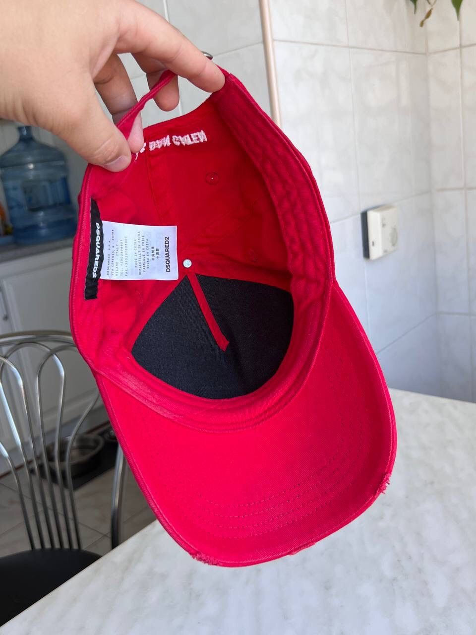 Dsquared2 Vintage Dsquared2 ICON 2000s hat cap red white 3D logo Y2K Size ONE SIZE - 10 Thumbnail