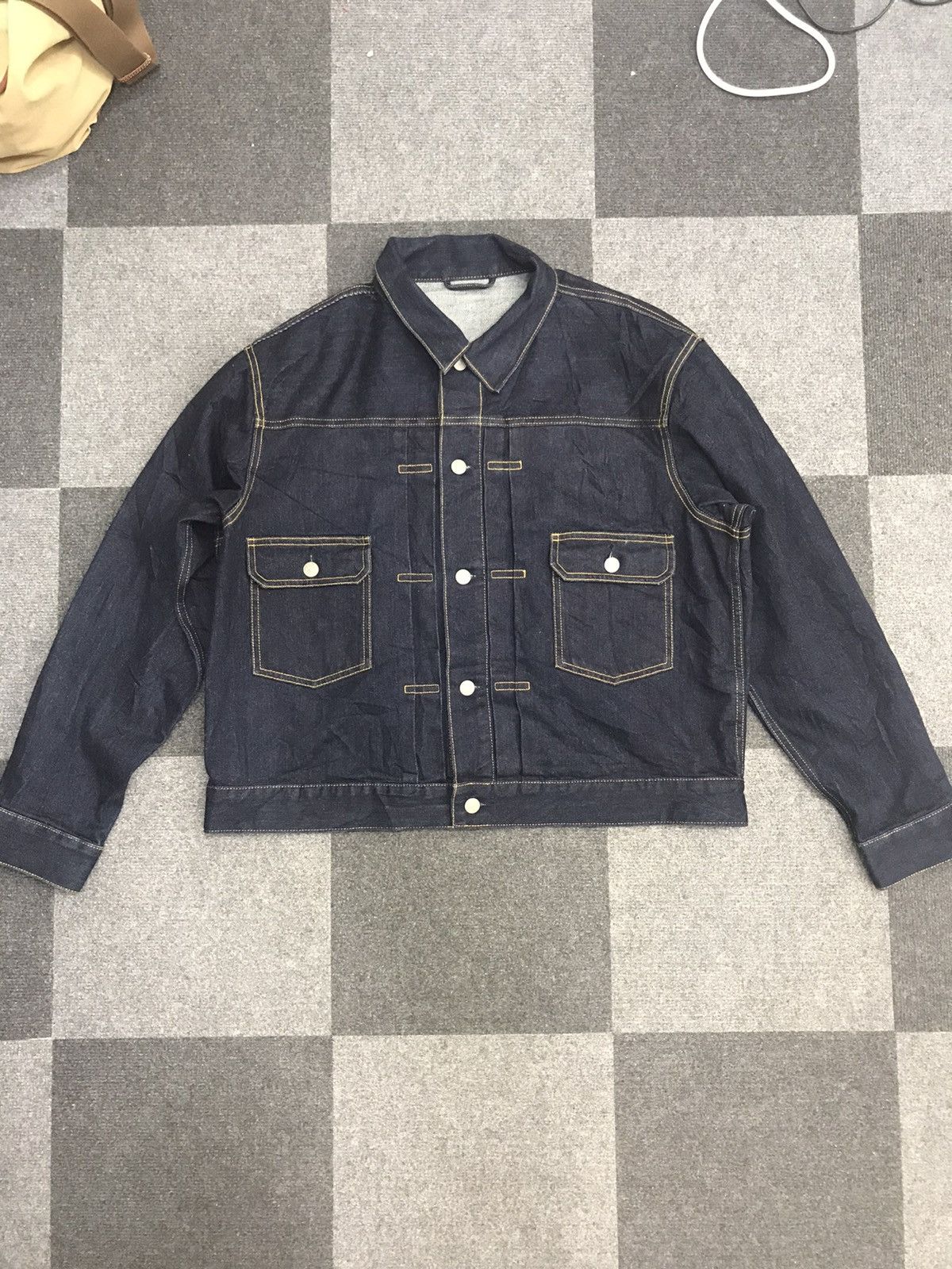 GU × Japanese Brand GU Oversize Trucker JacketType 2 Buckle Back Trucker Size US M / EU 48-50 / 2 - 3 Thumbnail