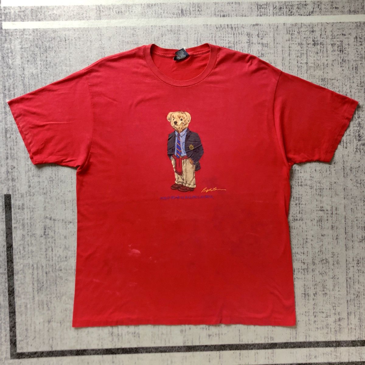 Polo Ralph Lauren Vintage 90s Polo Bear Ralph Lauren T-shirt Size US XL / EU 56 / 4 - 1 Thumbnail