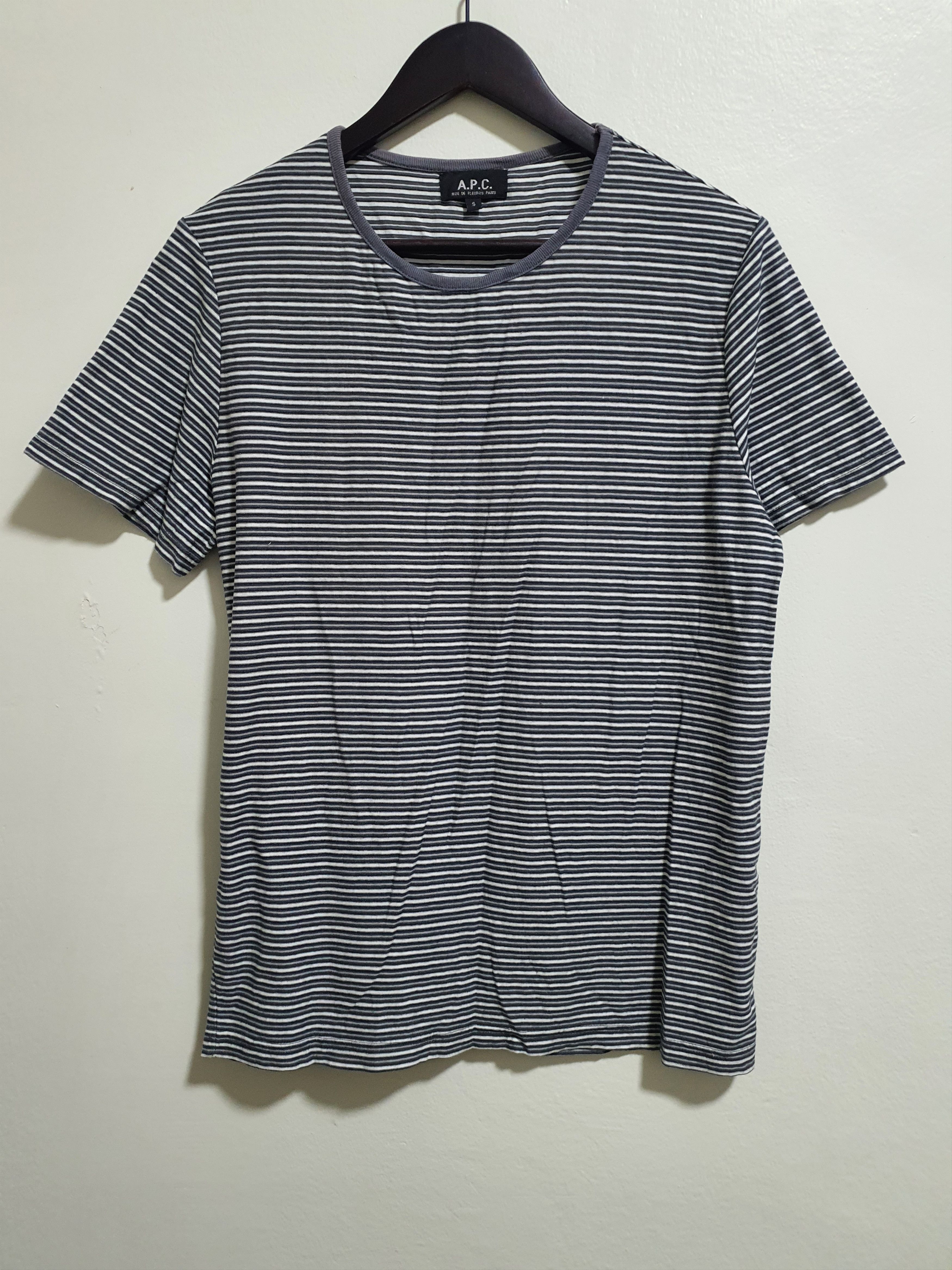 A.P.C. × Japanese Brand A.P.C. 19/26.5 STRIPE T-SHIRT Size US S / EU 44-46 / 1 - 2 Thumbnail