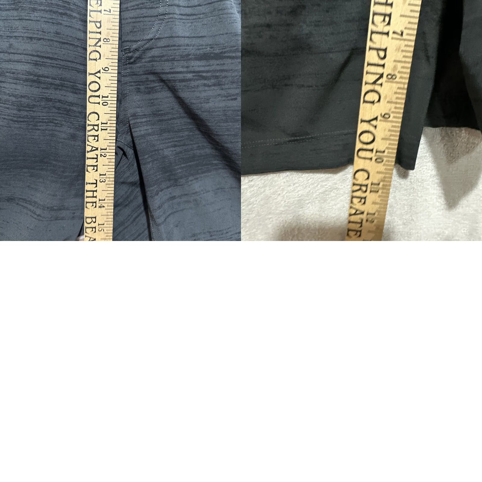 Lululemon Lululemon T.H.E. Linerless Short 10” 2XL Gray/Blue Stripped Drawstring Athletic Shorts Men Regular Size 2XL Summer Moisture Wicking Space Dye Size US 39 - 8 Thumbnail