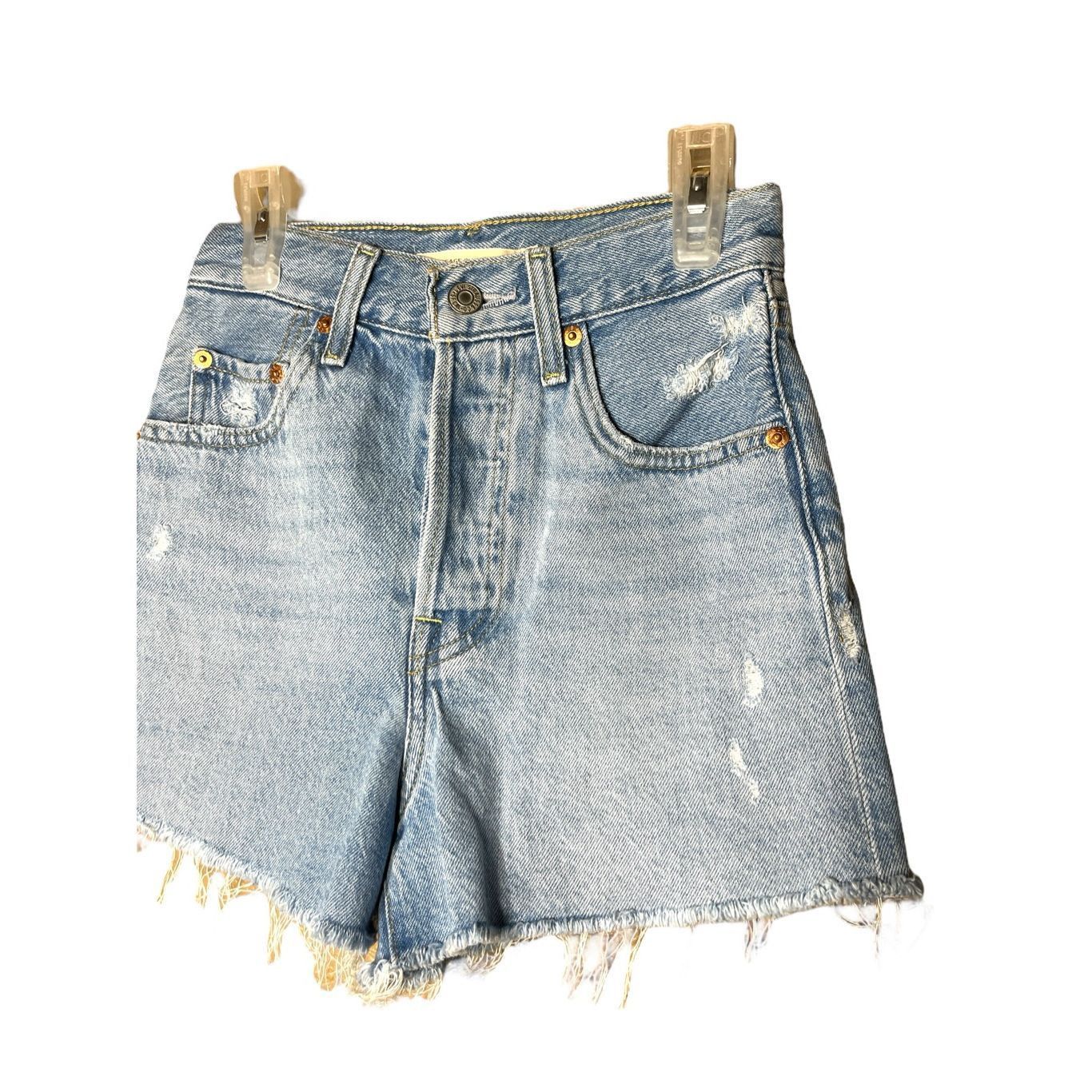 Levi's Levi’s Premium Ribcage High Waisted Shorts Size 24 Size 24" / US 00 / IT 34 - 2 Thumbnail