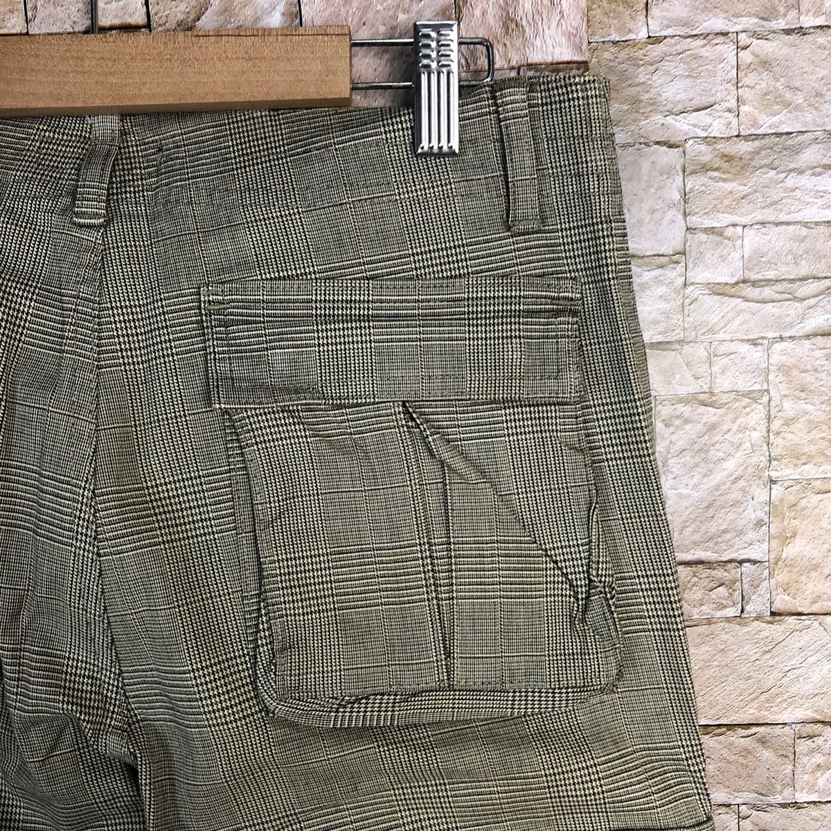 Beams Plus Beams Grey Checkred Cargo Multipocket Pants #A584 Size US 31 - 14 Thumbnail