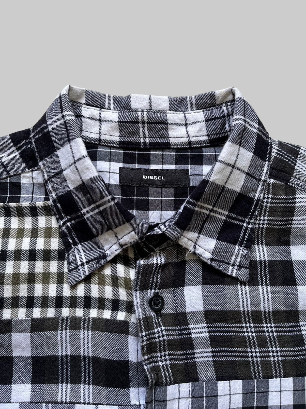 Diesel Diesel Archive Reconstructed Multi-Plaid Patchwork Shirt Size US M / EU 48-50 / 2 - 2 Thumbnail
