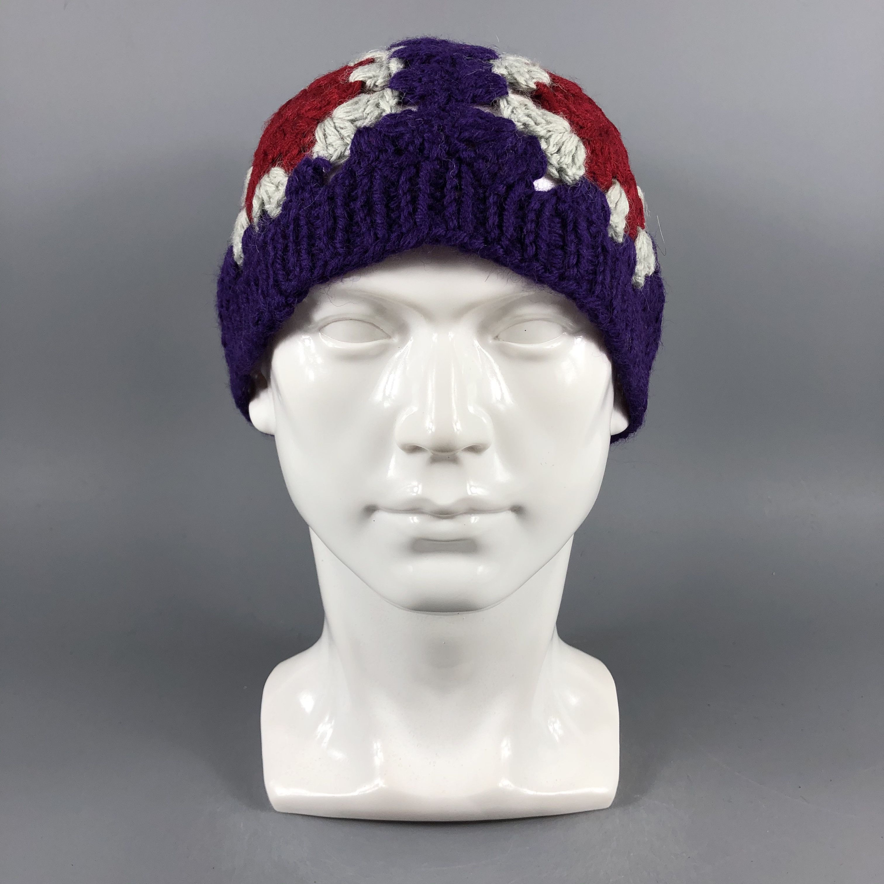 image of Vintage Womens Knit Beanie Snow Hat Snow Cap -D1269