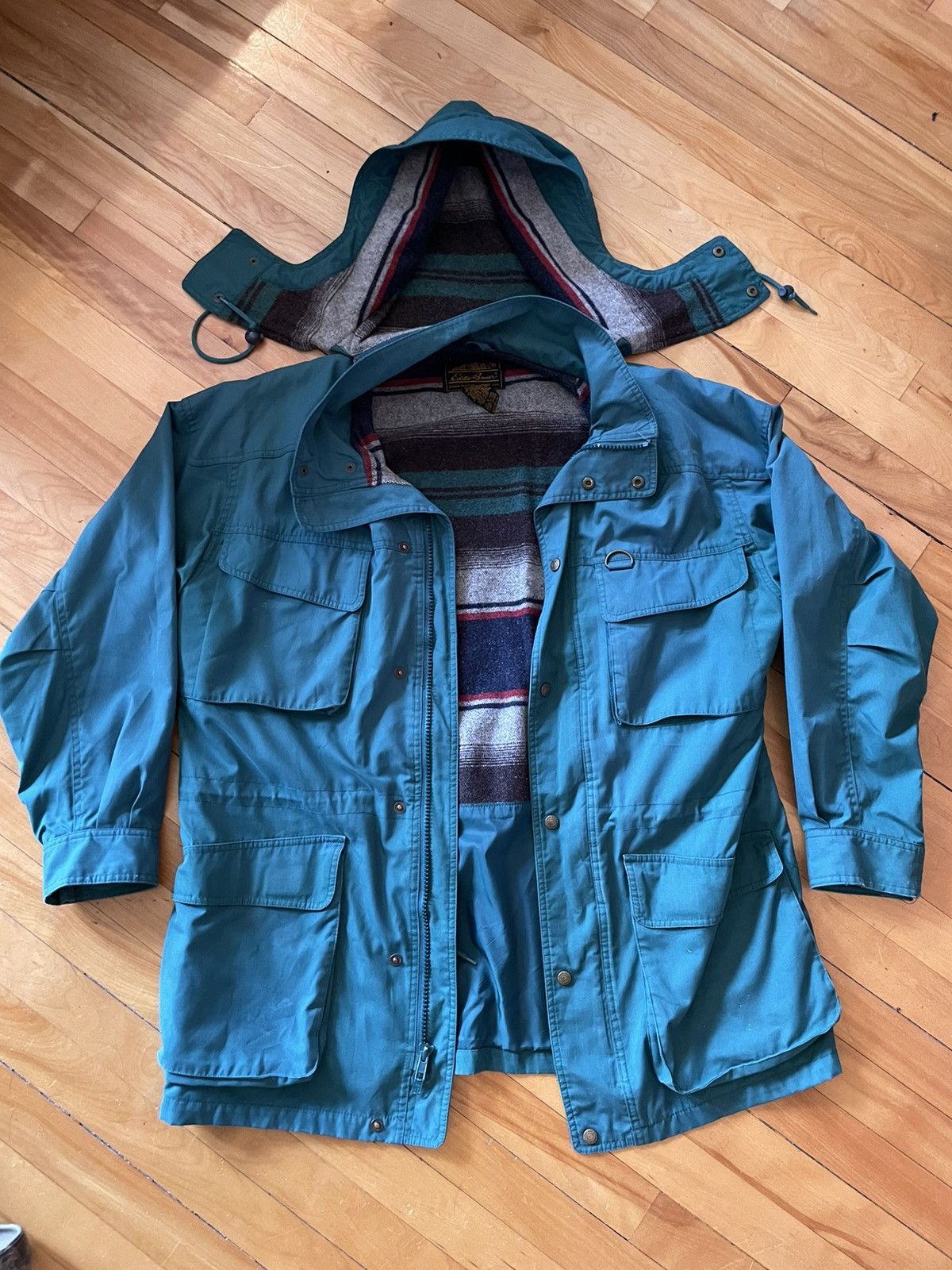 Eddie Bauer × Vintage Vintage Eddie Bauer wool line mountain parka blanketed Size US L / EU 52-54 / 3 - 6 Thumbnail