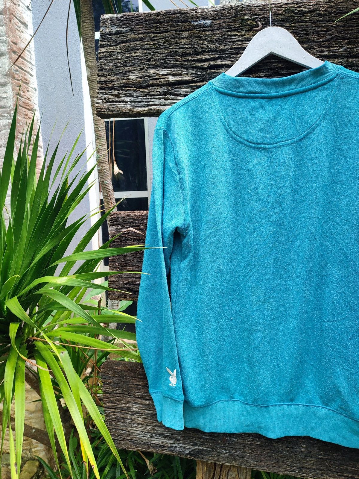 Playboy Playboy Bunny Teal Crewneck Sweatshirt – M Size US M / EU 48-50 / 2 - 8 Thumbnail
