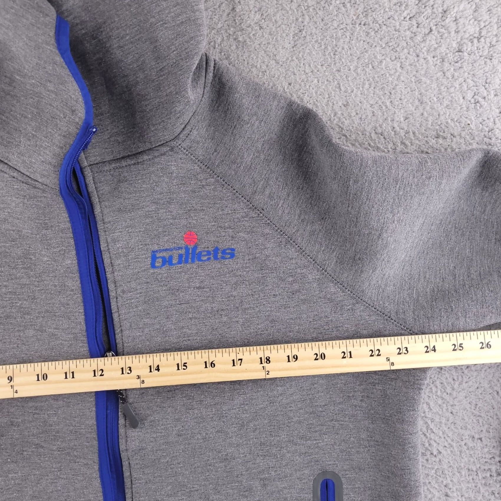 Vintage Touch Alyssa Milano Hoodie Womens L Gray NBA Washington Bullets Size L / US 10 / IT 46 - 7 Thumbnail