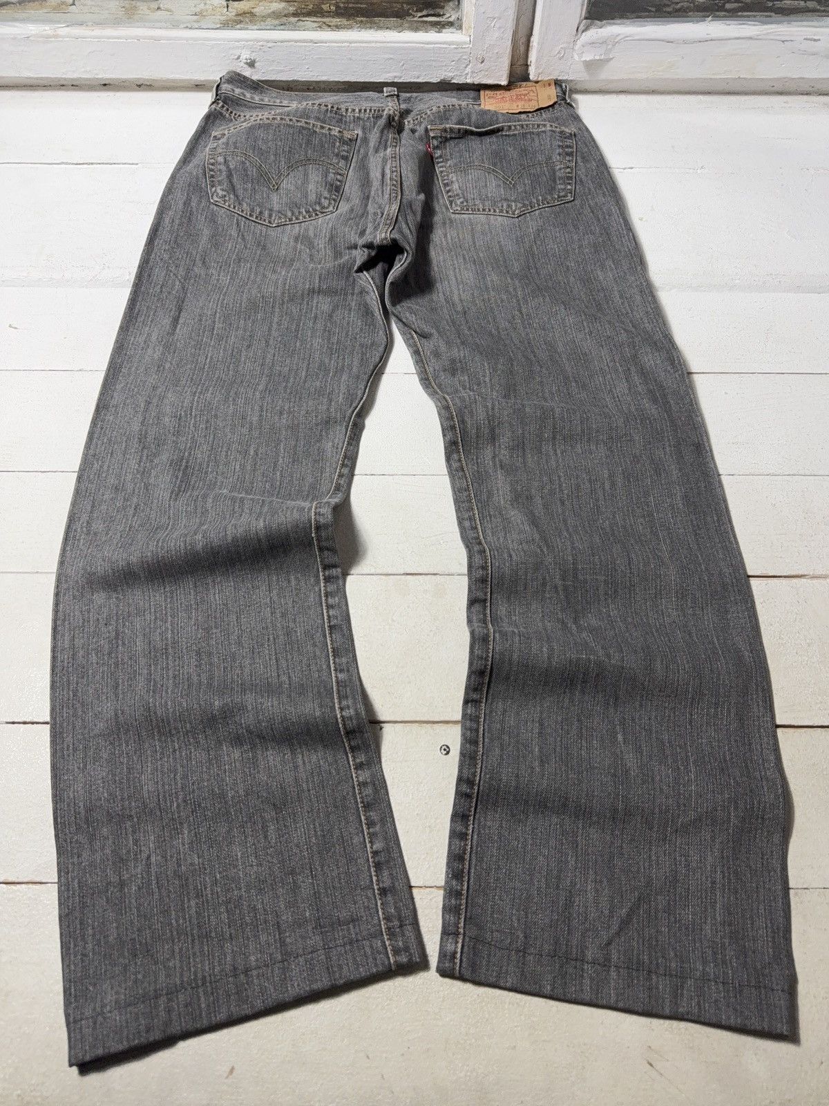 Levi's 00s Levi’s 501 Original Grey Jeans Button Fly Made in Mexico Size US 36 / EU 52 - 11 Thumbnail