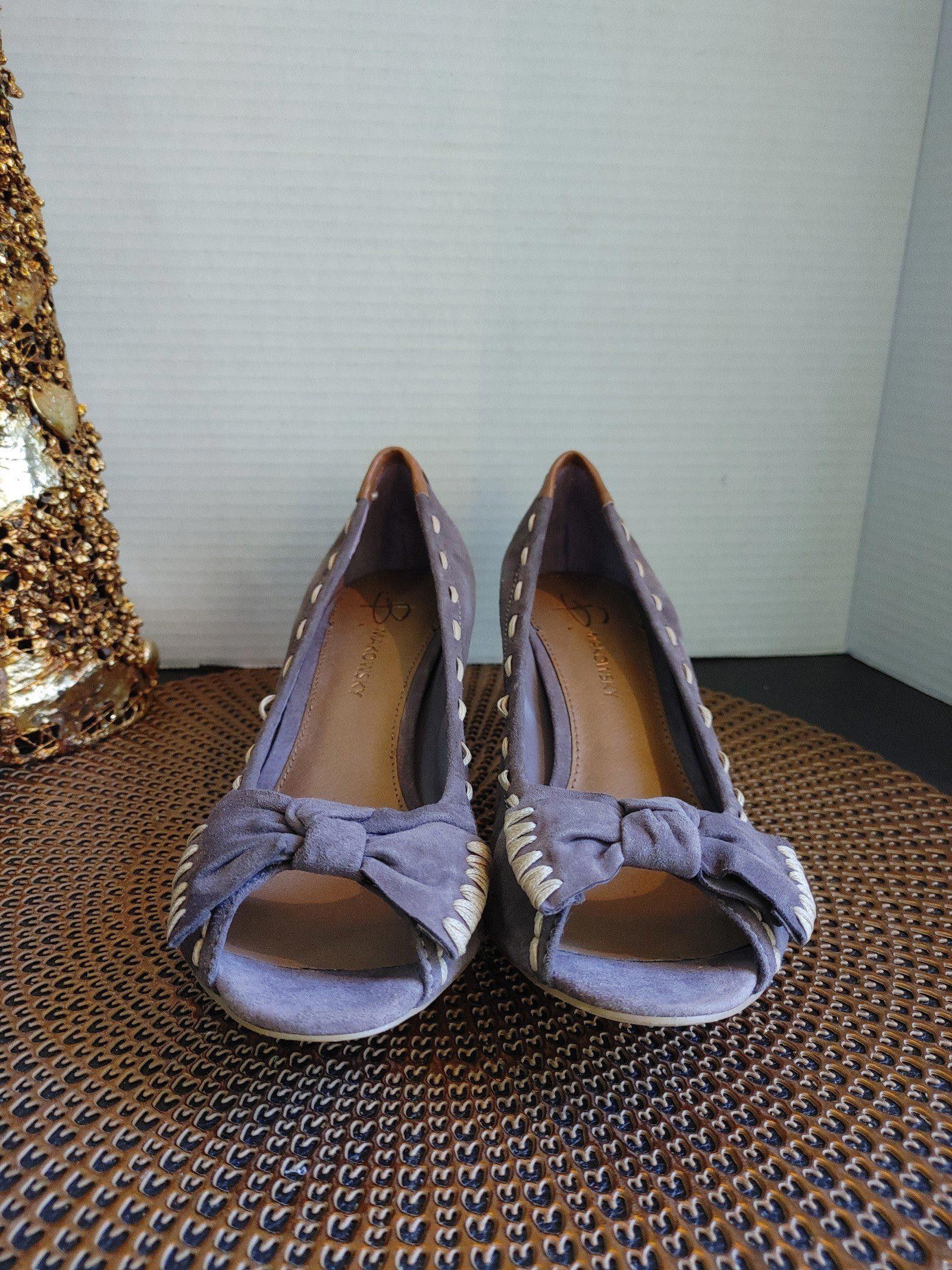 Designer B. Makowsky Peep Toe Kitten Heels Size 8.5M Size US 8.5 / IT 38.5 - 2 Thumbnail