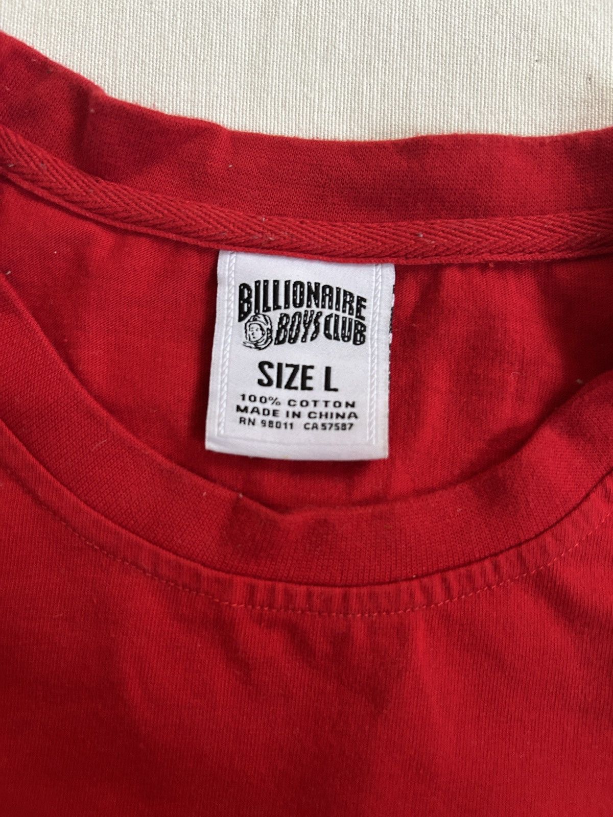 Billionaire Boys Club Billionaire Boys Club BBC Red Spaceman Graphic Long sleeve T Size US L / EU 52-54 / 3 - 6 Thumbnail