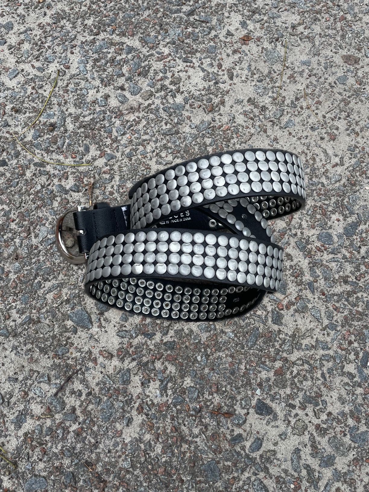 Japanese Brand × Vintage Crazy Y2K Studded Gothic Rock Metal Punk Belt Size ONE SIZE - 1 Thumbnail
