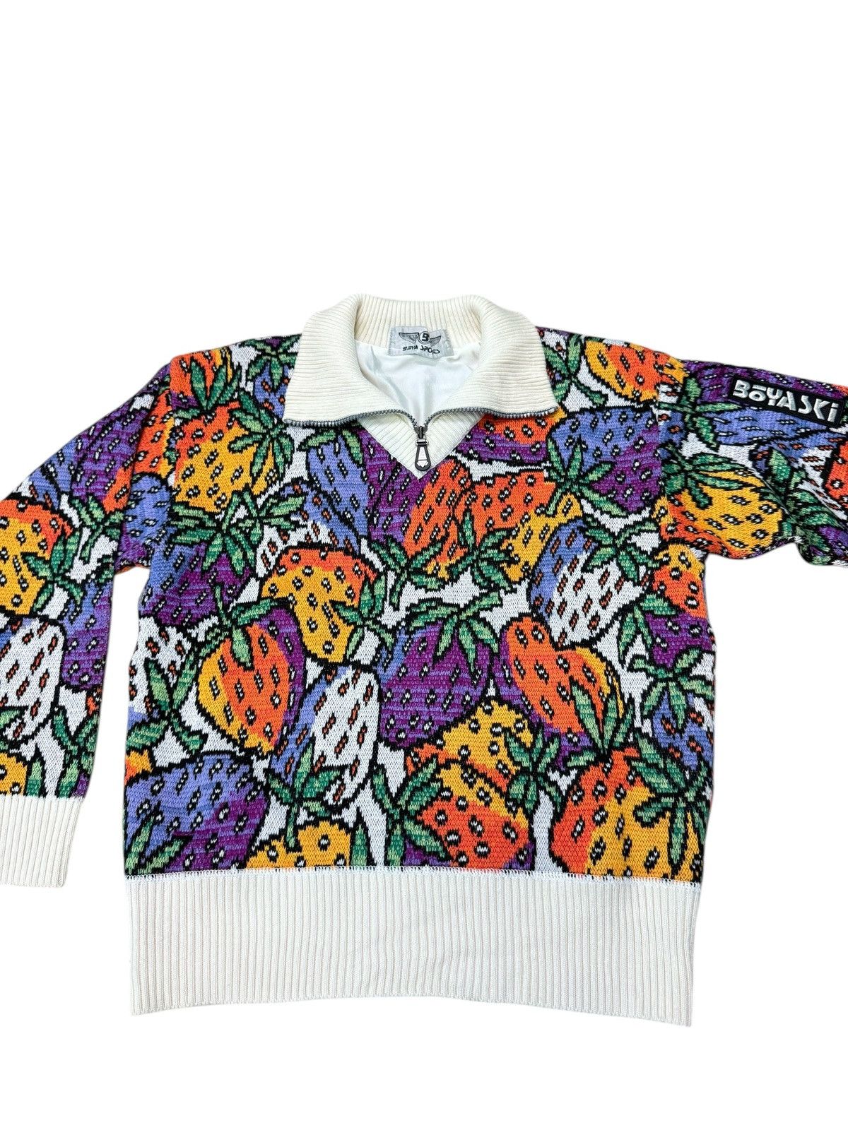 Vintage RARE VINTAGE BOYA SKI PRINTED FULL SWEATER Size US M / EU 48-50 / 2 - 2 Thumbnail