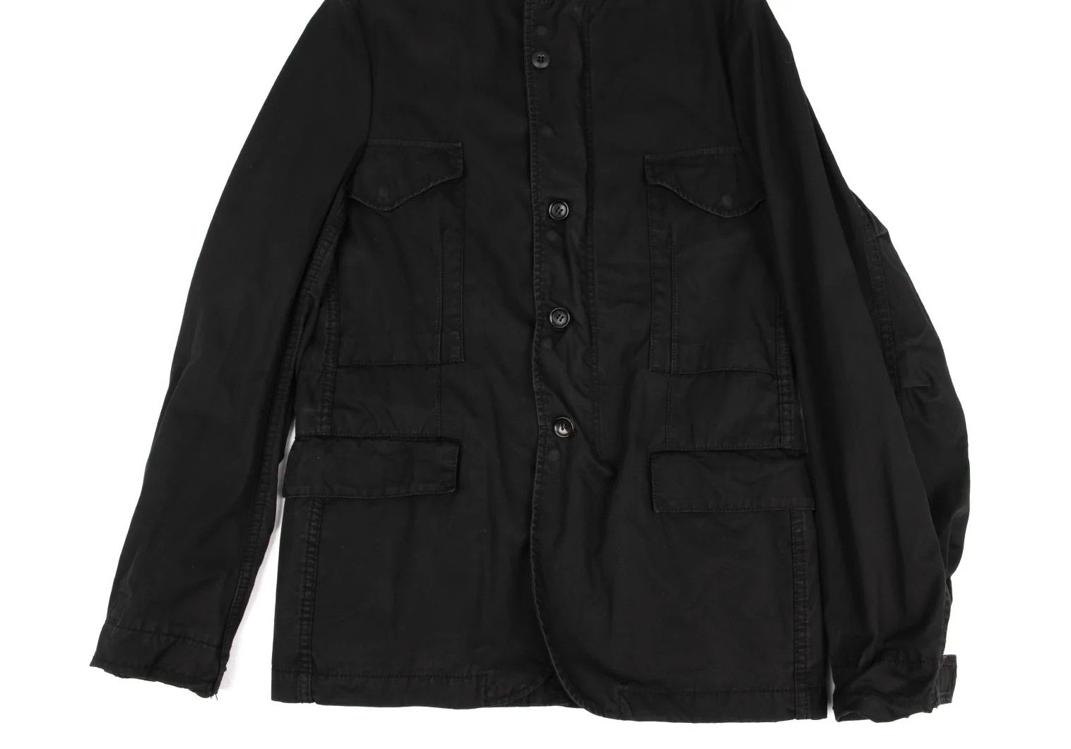 Junya Watanabe Military Jacket with Flap Pockets in Black, Size S Size US S / EU 44-46 / 1 - 11 Thumbnail