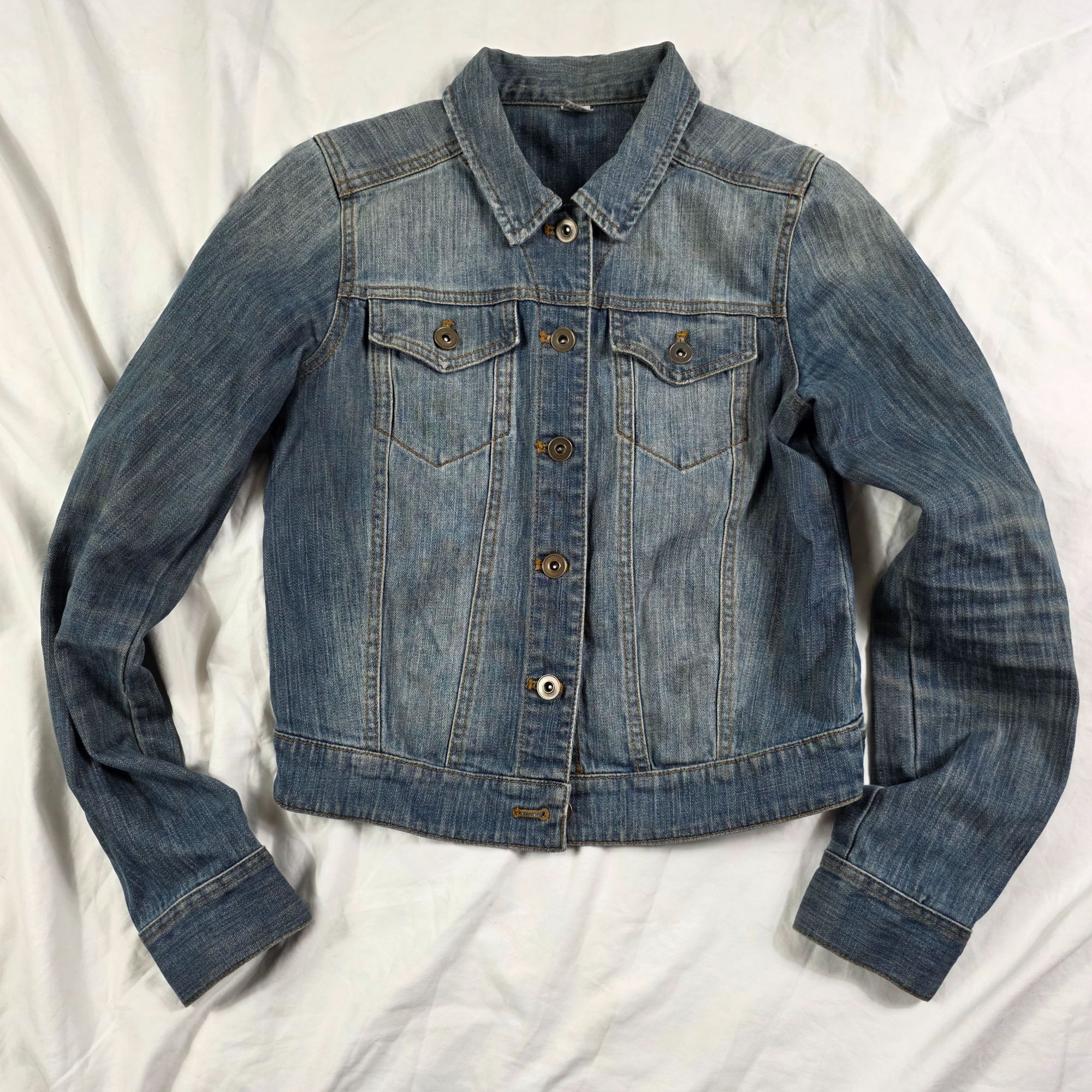 BP. Bp Denim Jacket Womens Size Small Blue Button Down Fitted Ca Size S / US 4 / IT 40 - 1 Thumbnail