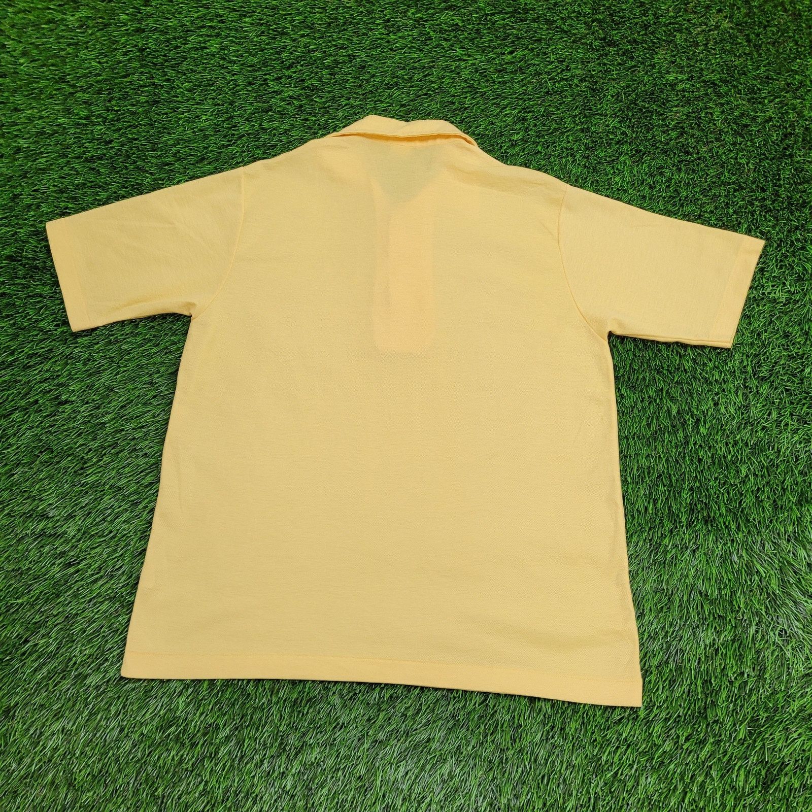 Levi's VTG LEVIS Polo Shirt M Fitted Yellow USA Preppy Disco 70s Size US M / EU 48-50 / 2 - 7 Thumbnail