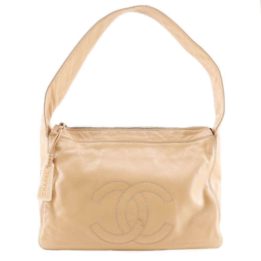 Chanel Chanel Chanel Coco Mark Lambskin Shoulder Bag Leather Shoulder Bag DUTY FREE for USA Size ONE SIZE - 1 Thumbnail