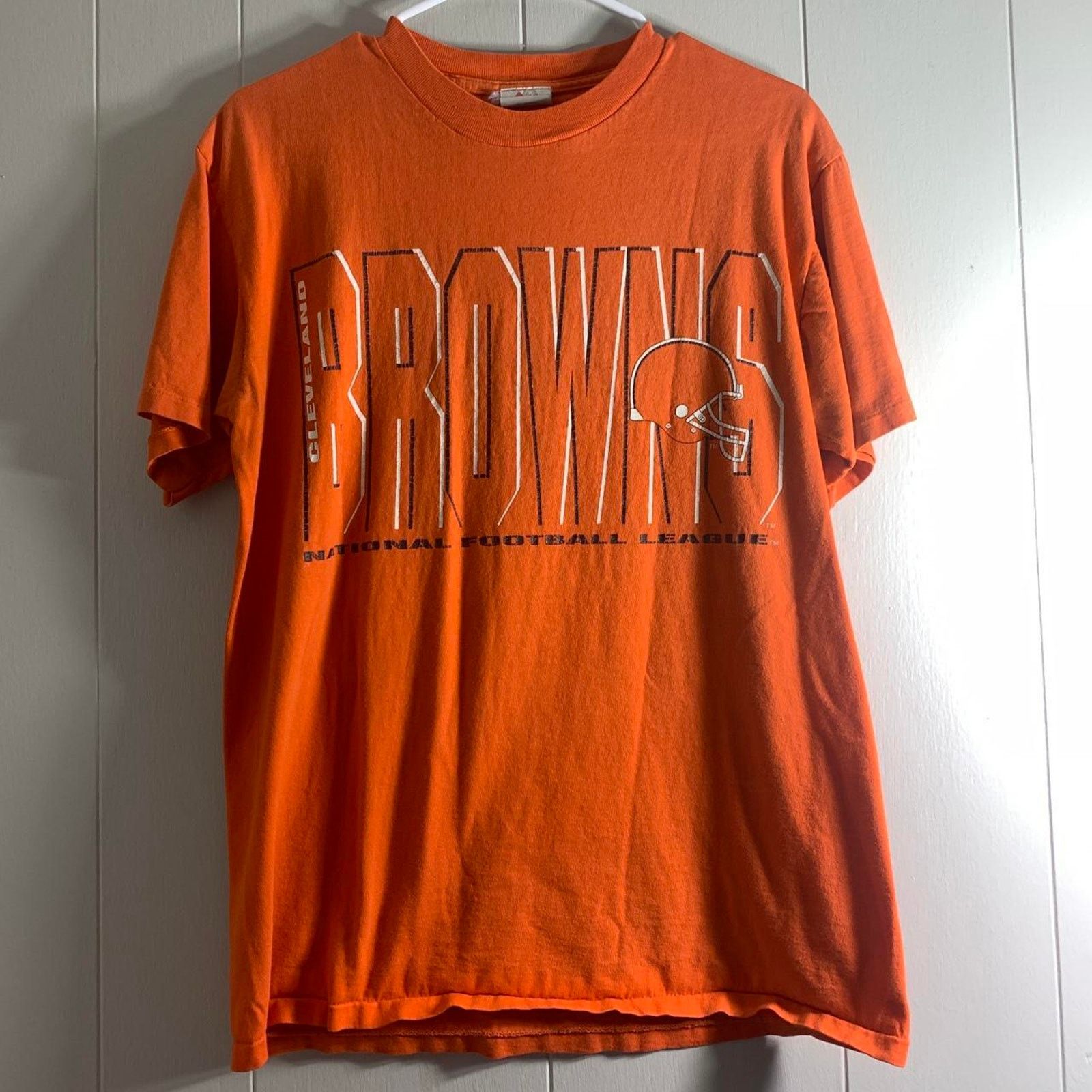 NFL vintage 90s NFL CLEVELAND BROWNS single stitch tee shirt M Size US M / EU 48-50 / 2 - 2 Thumbnail