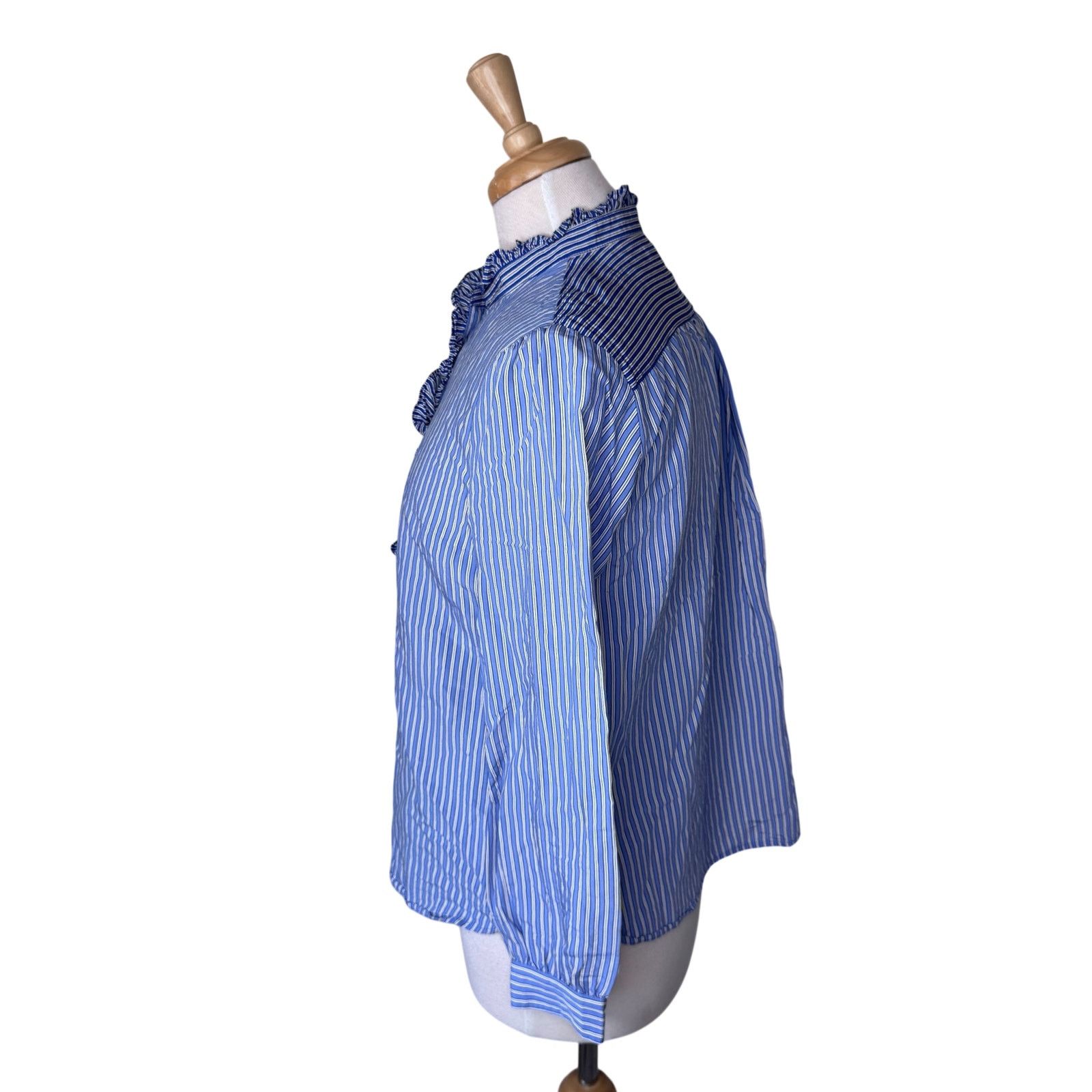 Baum und Pferdgarten BAUM UND PFERDGARTEN MACEO Button Up Shirt Blue Twin Stripe Size S / US 4 / IT 40 - 7 Thumbnail