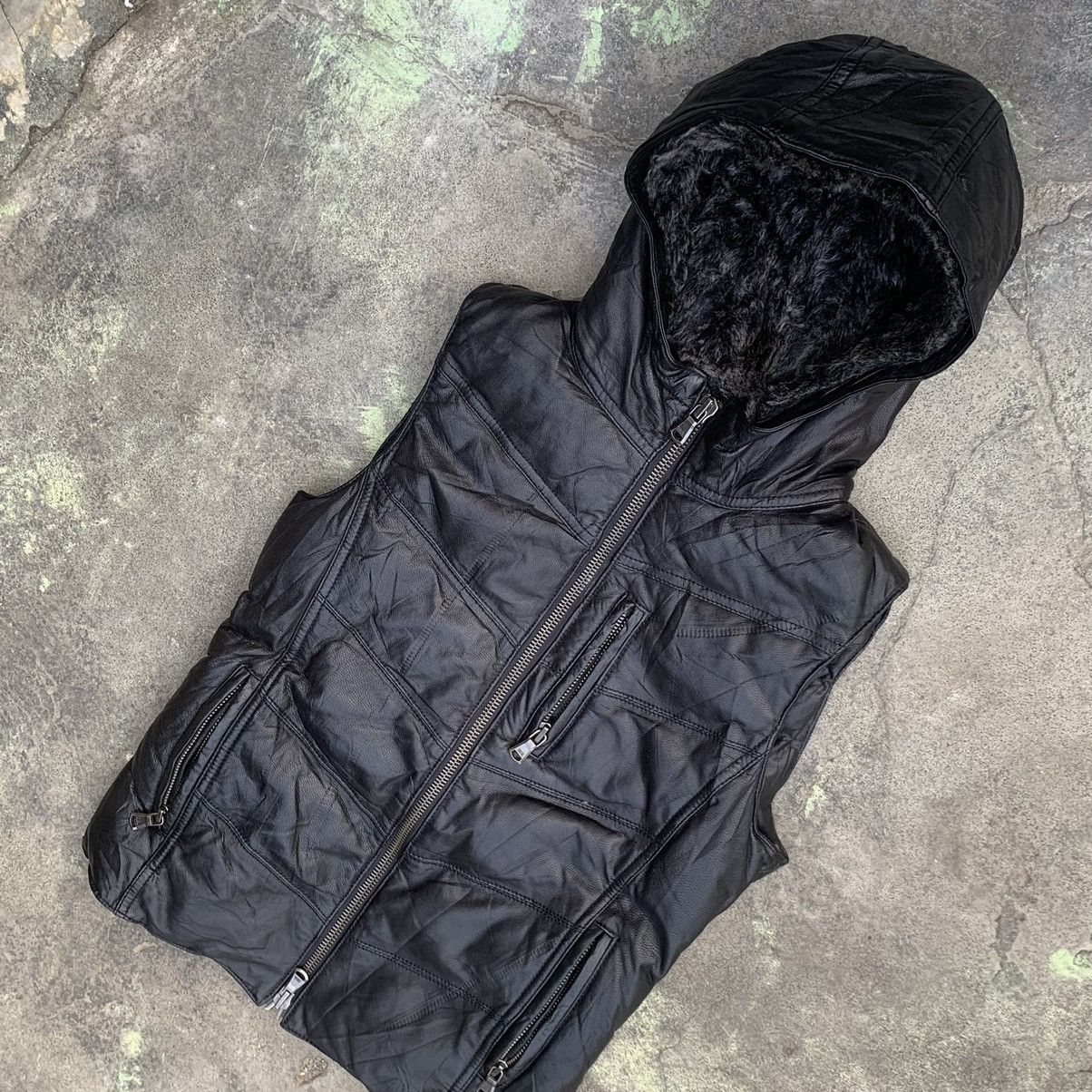 Shellac LAST OFFER ‼️Leather goat vest ifsixwasnine SHADE BY SHELLAC Size US S / EU 44-46 / 1 - 2 Thumbnail