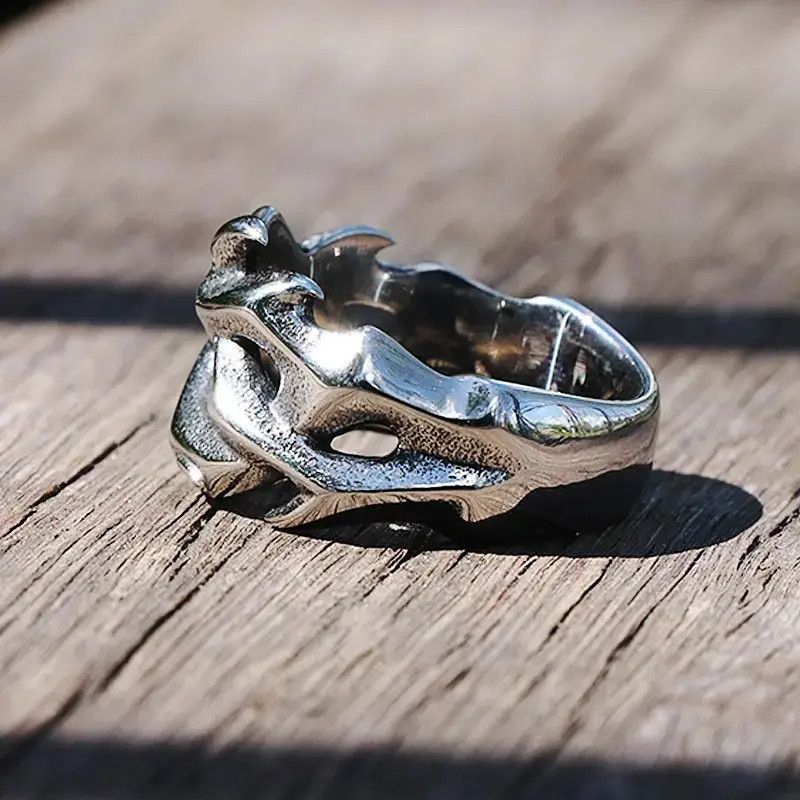 Jewelry × Vintage Vintage Hollow Out Design Crown of Thorns Ring Size ONE SIZE - 3 Thumbnail