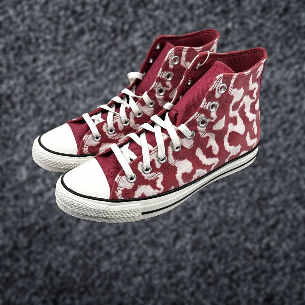 Converse VINTAGE Converse Chuck Taylor All Star High Top Shoes Mens 8 Red Camo - CTAS Hi - Canvas Sneakers Size US M / EU 48-50 / 2 - 1 Thumbnail