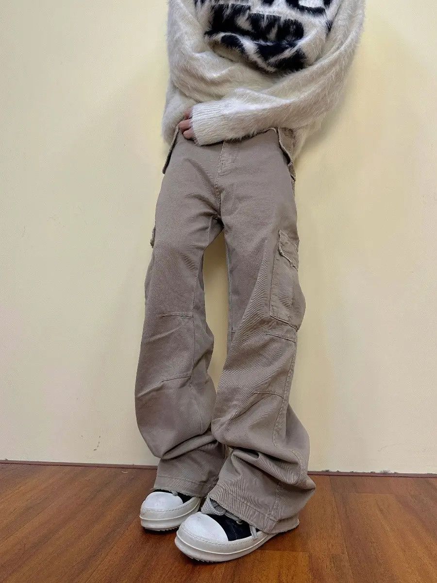 Japanese Brand × Jean Gray Cargo Stacked Pants Size US 34 / EU 50 - 5 Thumbnail
