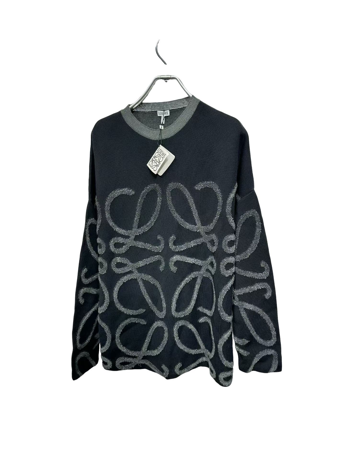 Loewe Loewe Flocked Anagram Logo Knit Sweater Size M Size US M / EU 48-50 / 2 - 1 Thumbnail
