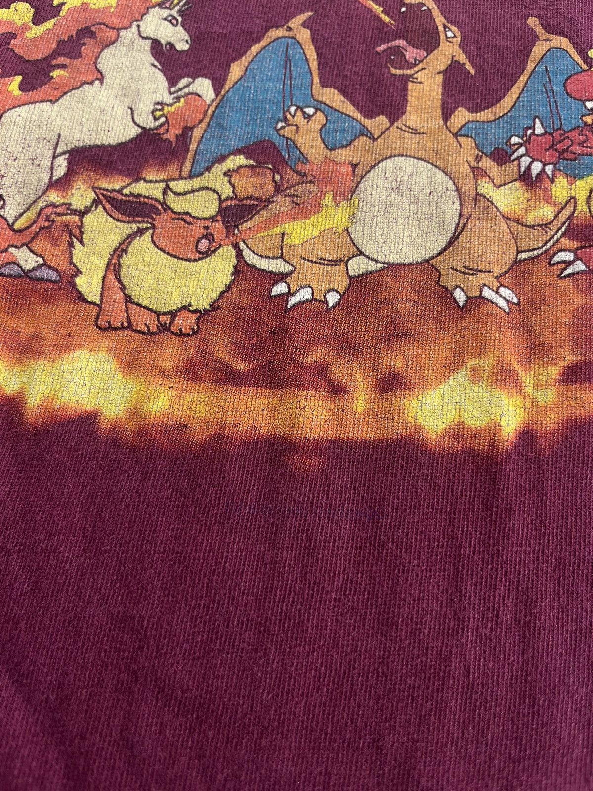 Nintendo × Pokemon × Vintage Vintage Pokemon Nintendo ( Red/Fire ) 1999’s kid size Tshirt Size US M / EU 48-50 / 2 - 6 Thumbnail