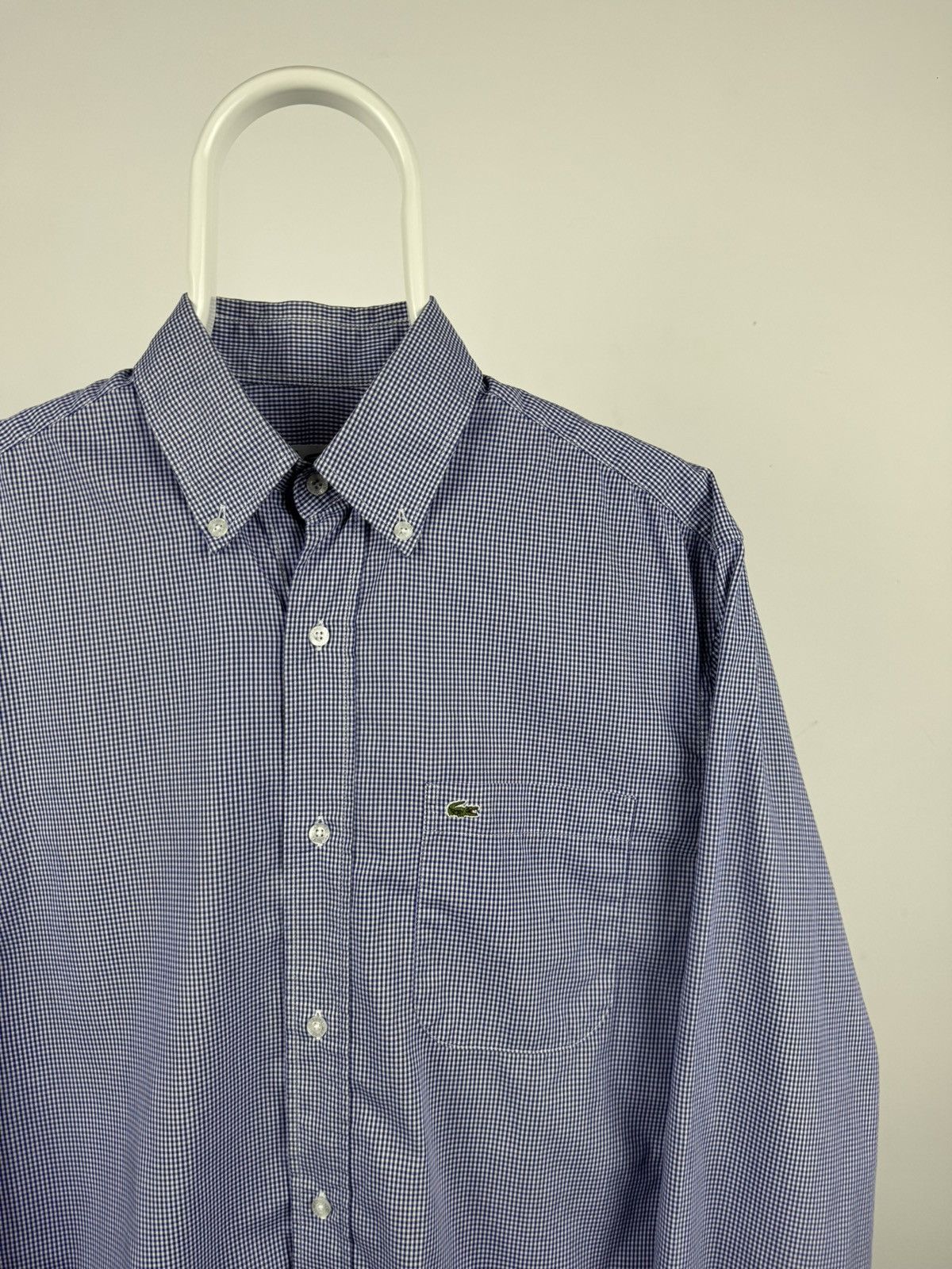 Lacoste Vintage Lacoste Small Checkered Long Sleeve Shirt Size US L / EU 52-54 / 3 - 2 Thumbnail