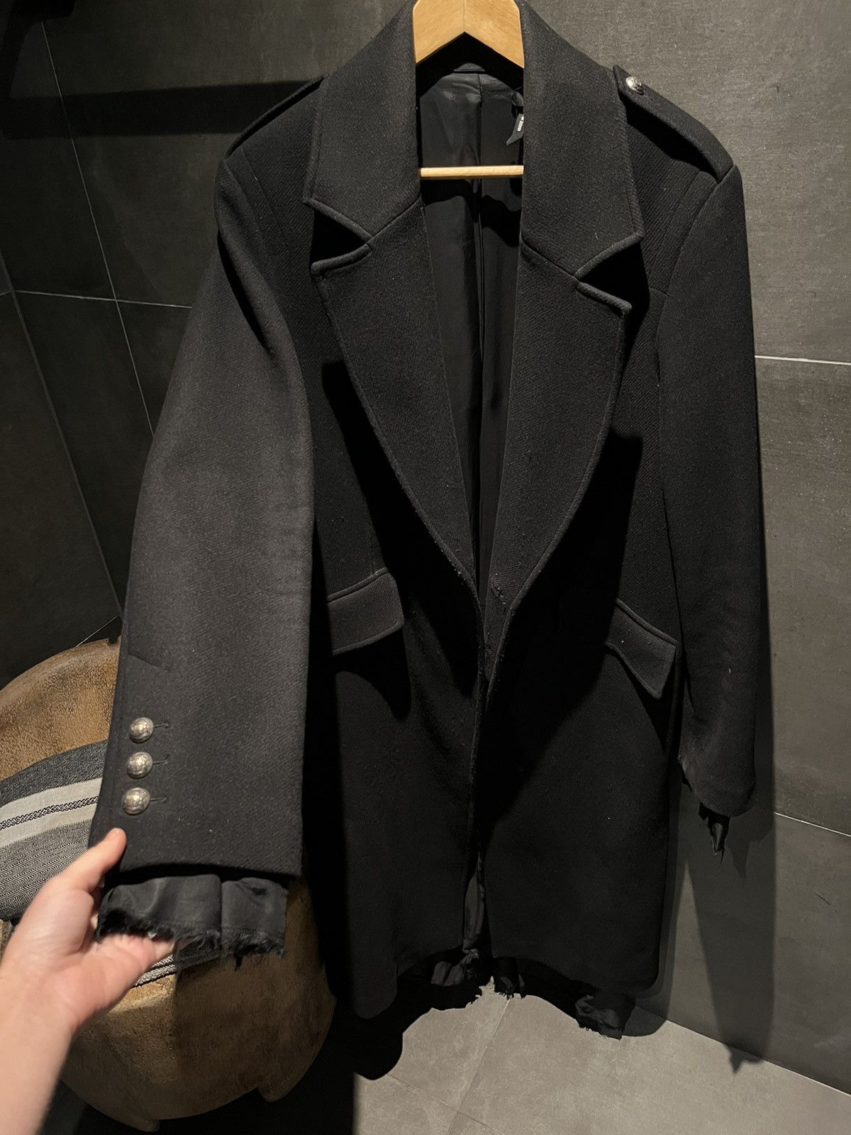 Isabel Benenato Isabel Benenato Black Coat Size US M / EU 48-50 / 2 - 7 Thumbnail