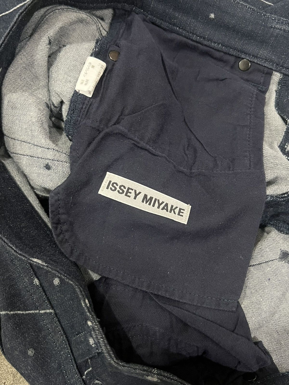 Issey Miyake Issey Miyake - SSO4 Astronomy Jacquard Stretch Denim Jeans Size US 29 - 6 Thumbnail