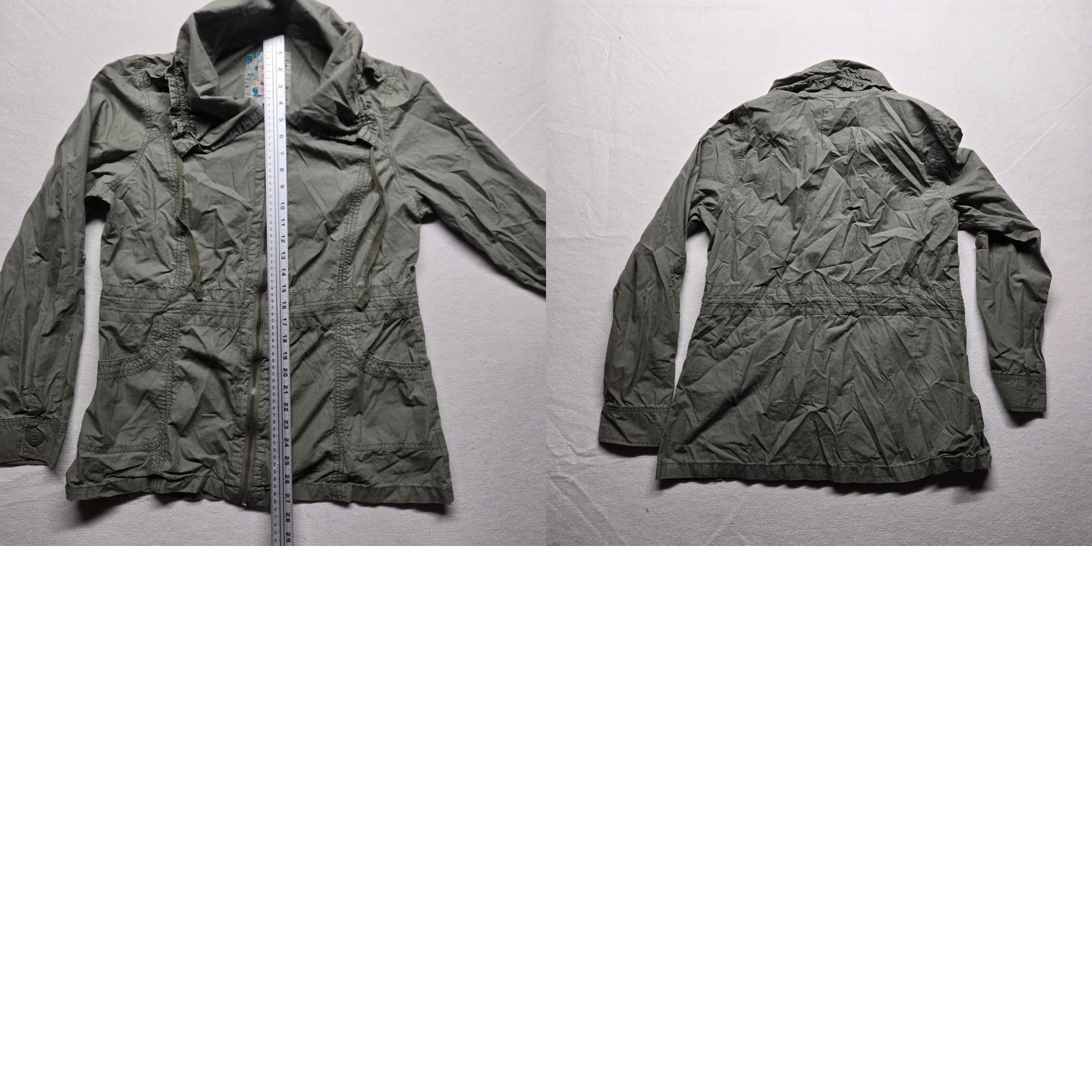 Decree VINTAGE Decree Jacket Shirt Women XL Gray Long Sleeve Zip Up Utility Coat Size XL / US 12-14 / IT 48-50 - 8 Thumbnail