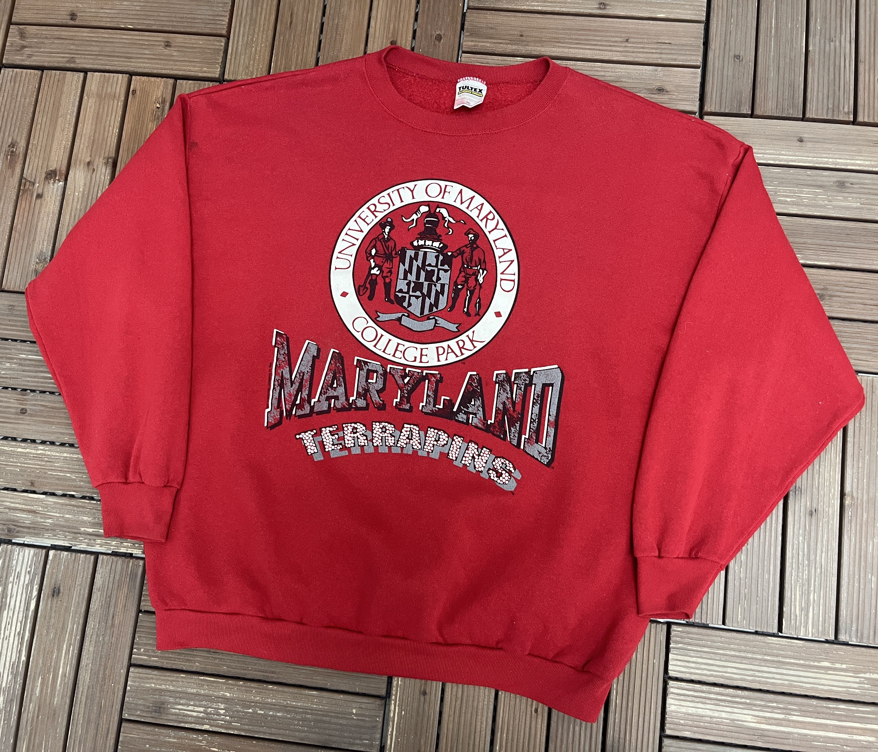 Vintage Maryland Terrapins Vintage Crewneck Sweater Size US XXL / EU 58 / 5 - 3 Thumbnail