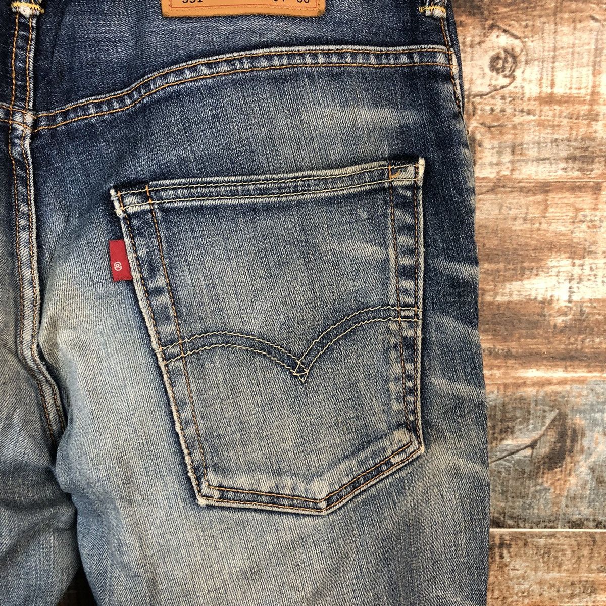 Levi's × Vintage DL 551 Levis Blue Distressed Denim Pants #C191 Size US 31 - 17 Thumbnail