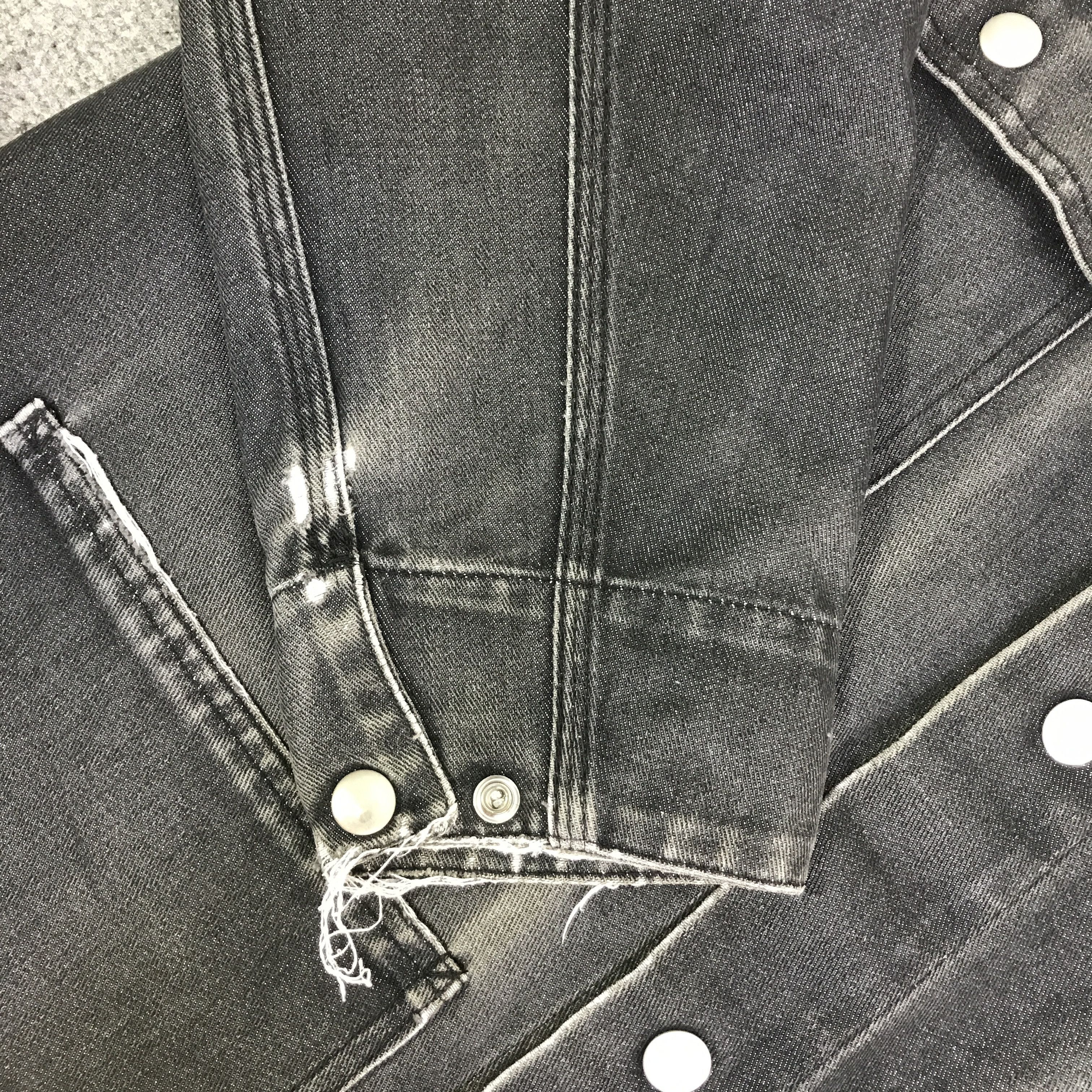 A.P.C. A.P.C Black Faded Denim Button Jacket K115B12 Size US L / EU 52-54 / 3 - 7 Thumbnail
