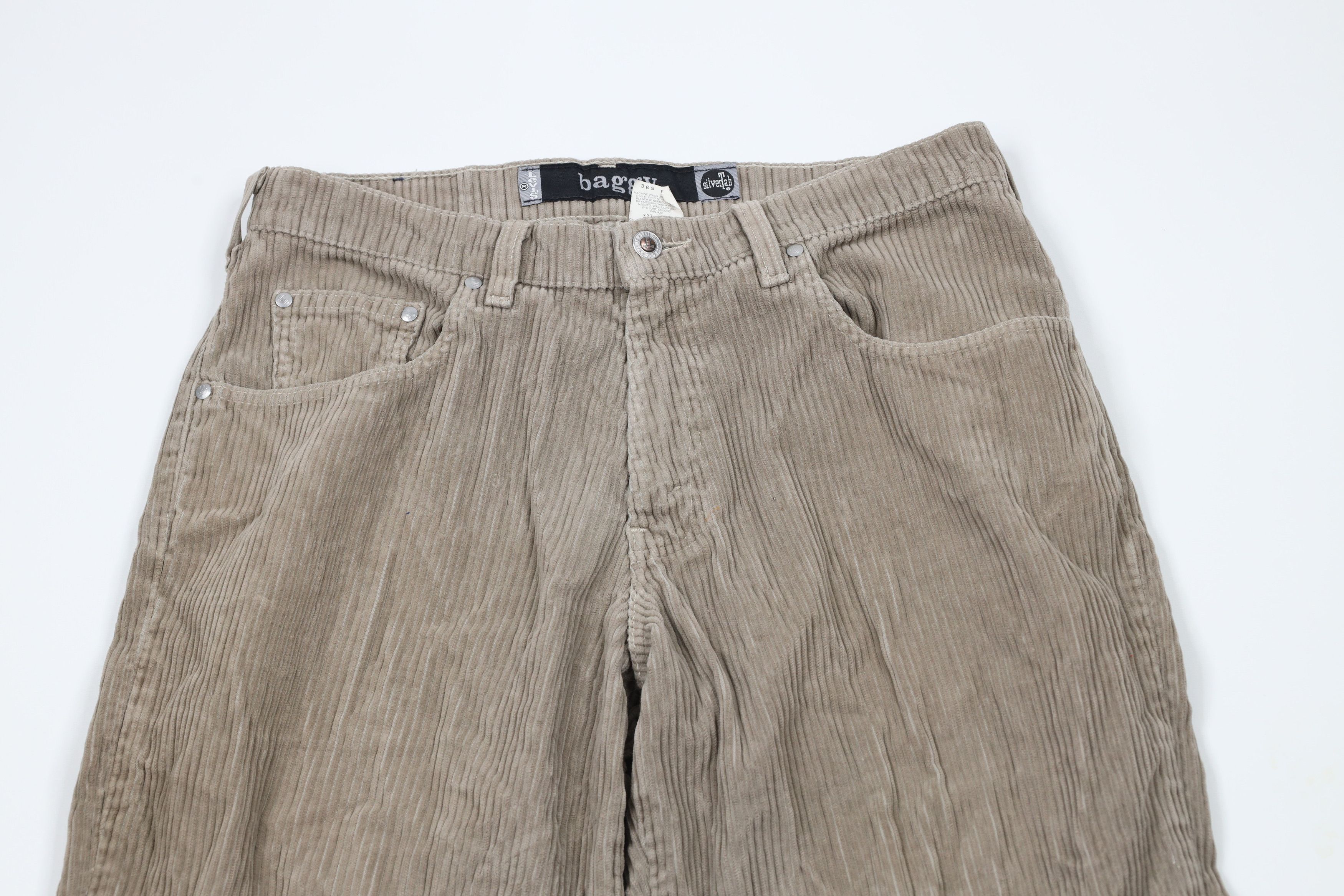 Levi's × Vintage Vintage 90s Levis SilverTab Wide Leg Corduroy Pants USA Size US 32 / EU 48 - 2 Thumbnail