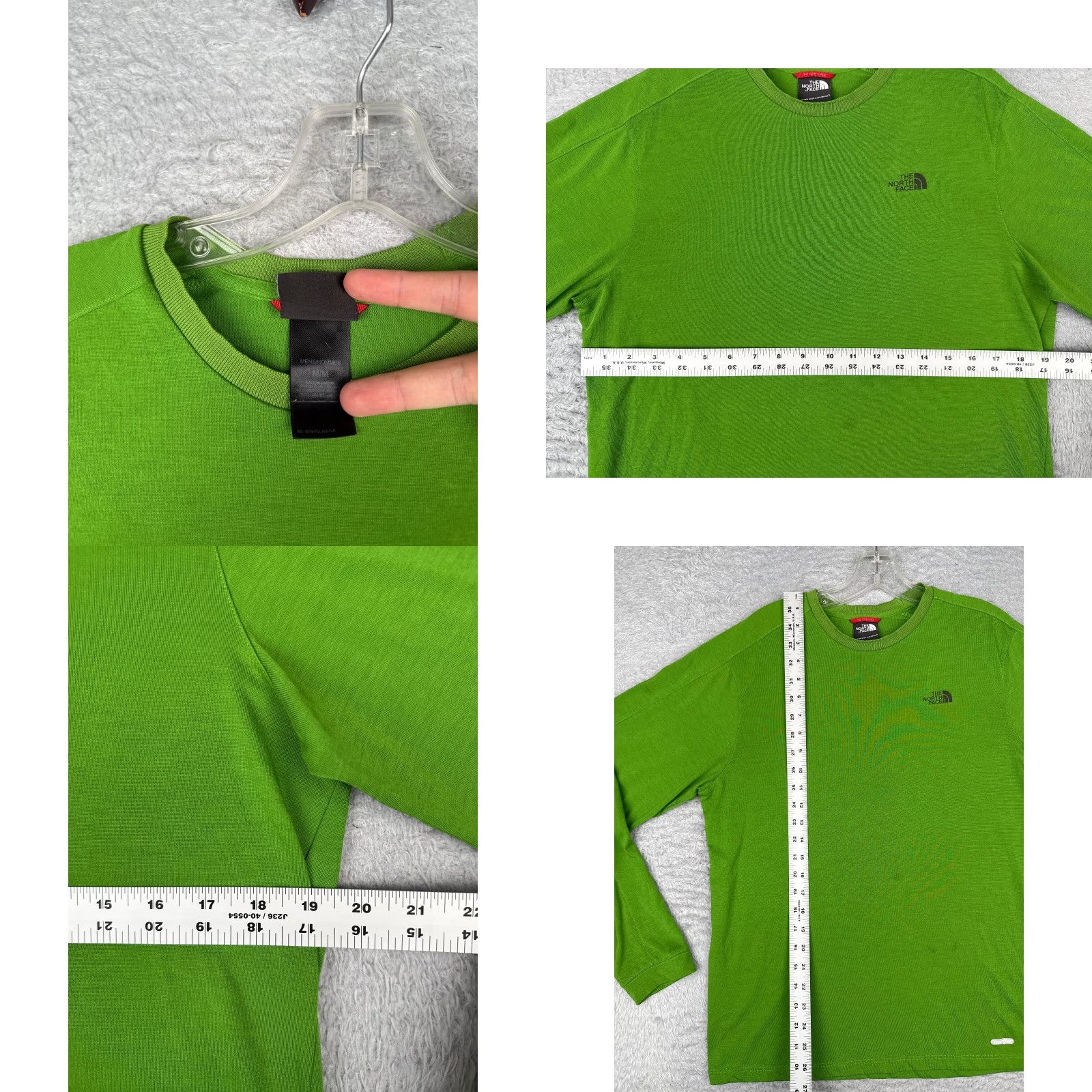 The North Face The North Face Shirt Men Medium Green Long Sleeve Vaporwick 100% Polyester READ Size US M / EU 48-50 / 2 - 8 Thumbnail
