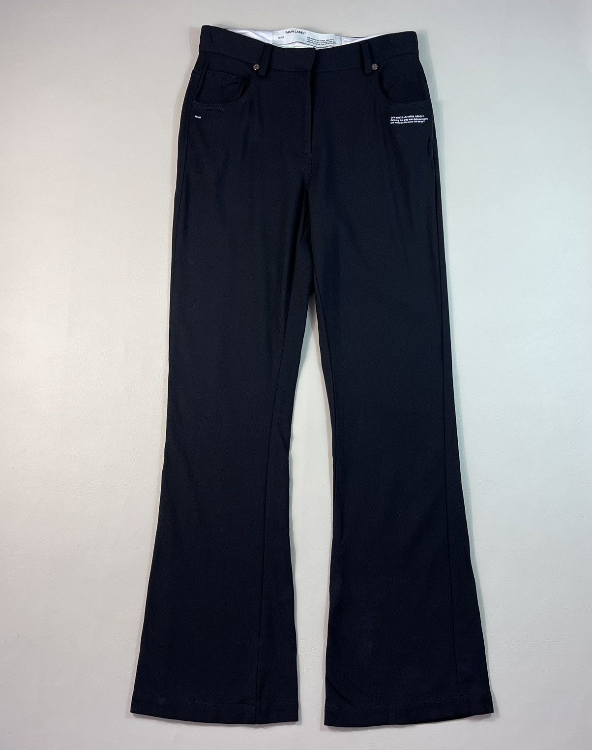 Off-White Off-White - Cropped Trouser Size 26" / US 2 / IT 38 - 1 Thumbnail
