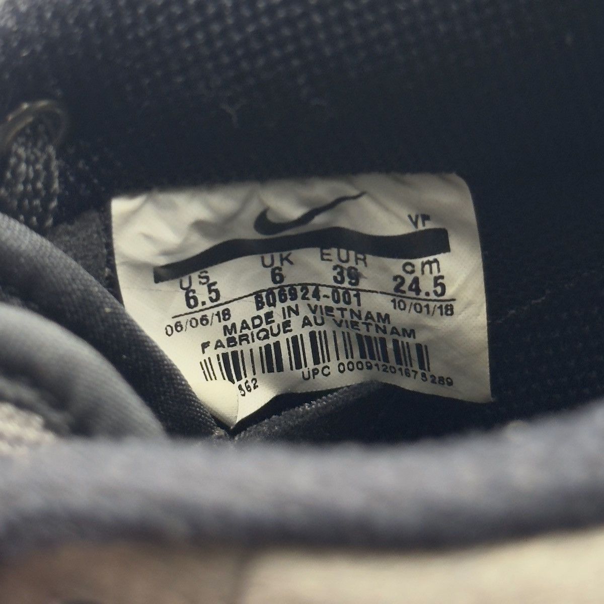 A-COLD-WALL* × Nike Nike x ACW Air Force 1 Low Black 2018 Size US 6.5 / IT 36.5 - 14 Thumbnail