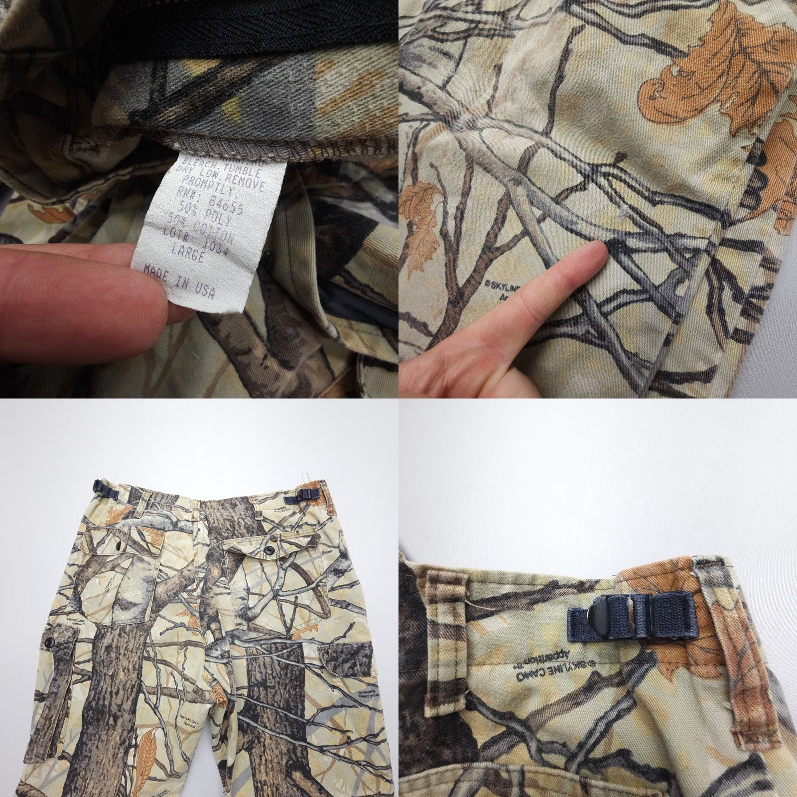 Vintage VINTAGE Skyline Camouflage Pants Mens L Hunting Cargo USA Aspen Birch Camo Size US 33 - 9 Thumbnail