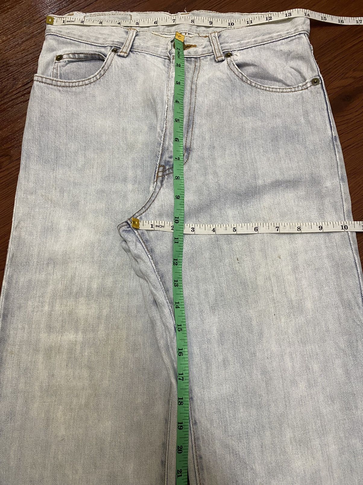 Kenzo Vintage Japanese Brands Faded Wash Frayed Loose Jeans Size US 28 / EU 44 - 12 Thumbnail