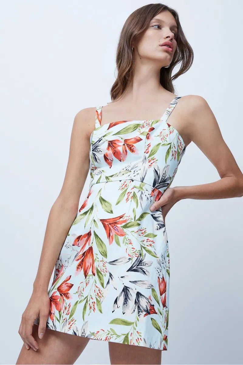 French Connection Cadencia Stretch Cotton Dress size 4 Size S / US 4 / IT 40 - 1 Thumbnail