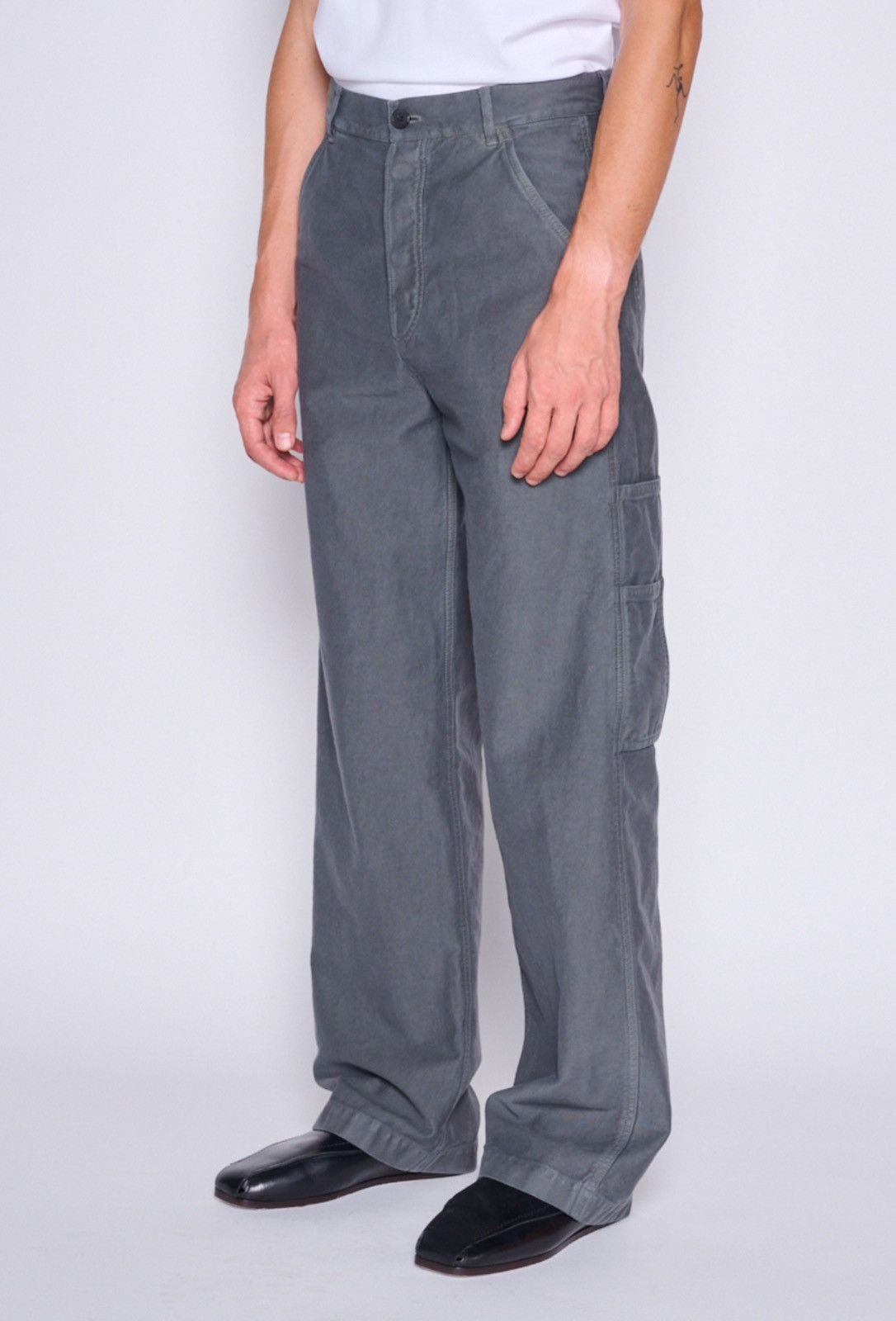 Dries Van Noten Last Size Dries Van Noten Gray Straight-Leg Pants Size US 36 / EU 52 - 1 Thumbnail
