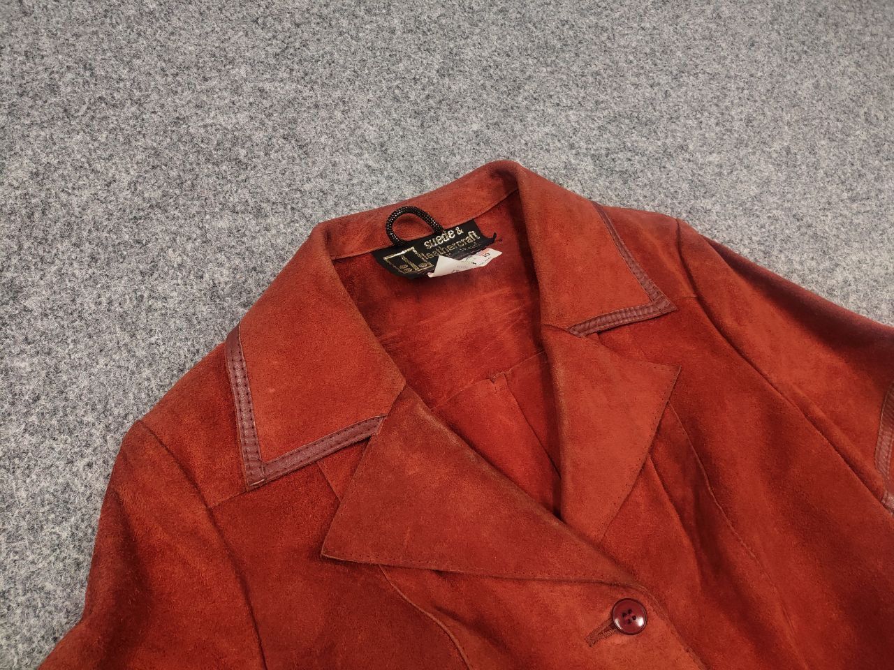 Vintage Vintage 60s Limited Suede Leather Short sleeve Blazer Jacket Size L / US 10 / IT 46 - 5 Thumbnail